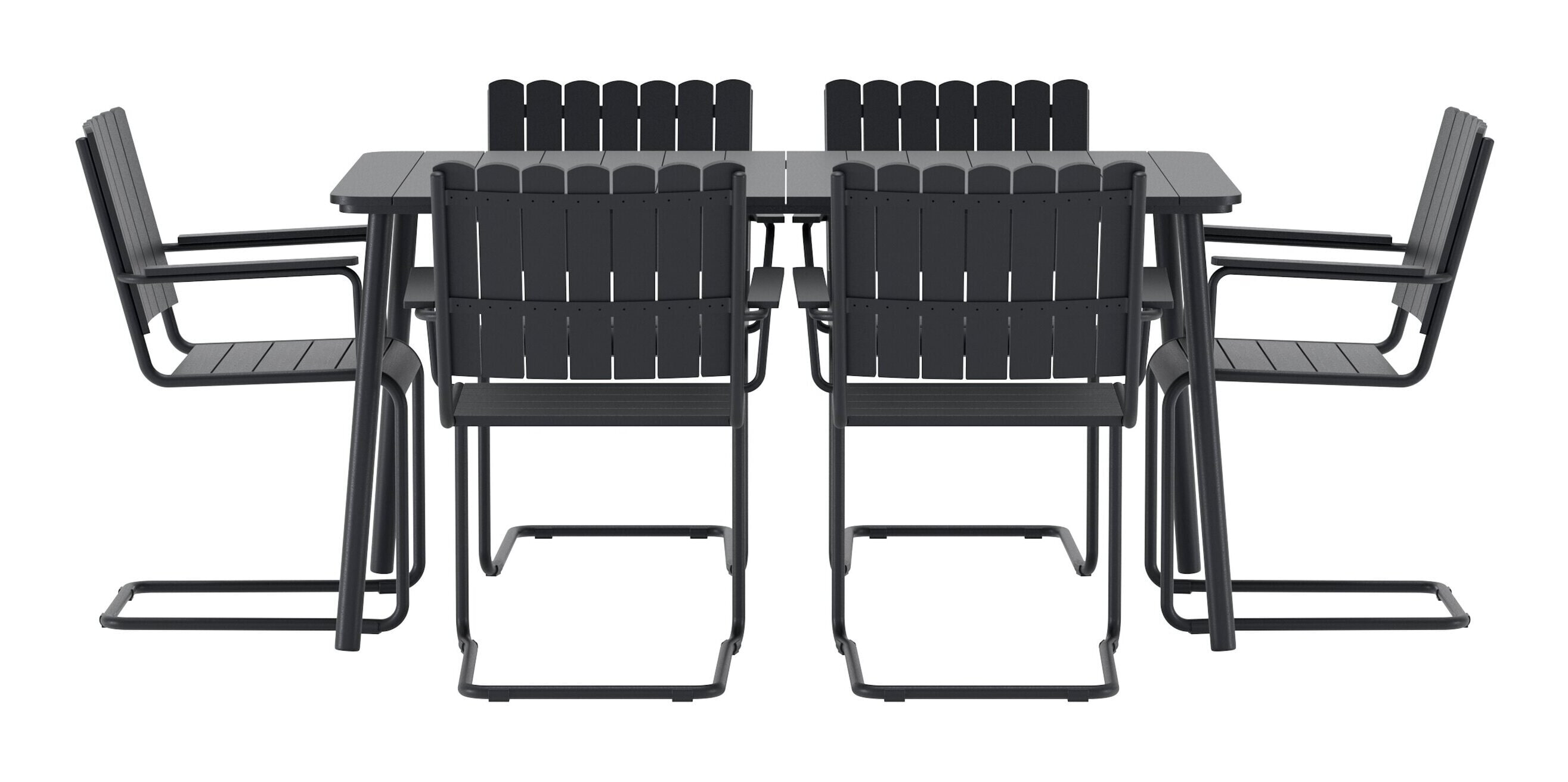 Nohr Outdoor Diningset 'Shayvonne' kleur Zwart