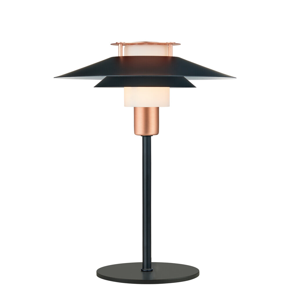 Halo Design Tafellamp 'RIVOLI' Ø24cm, kleur zwart / Koper