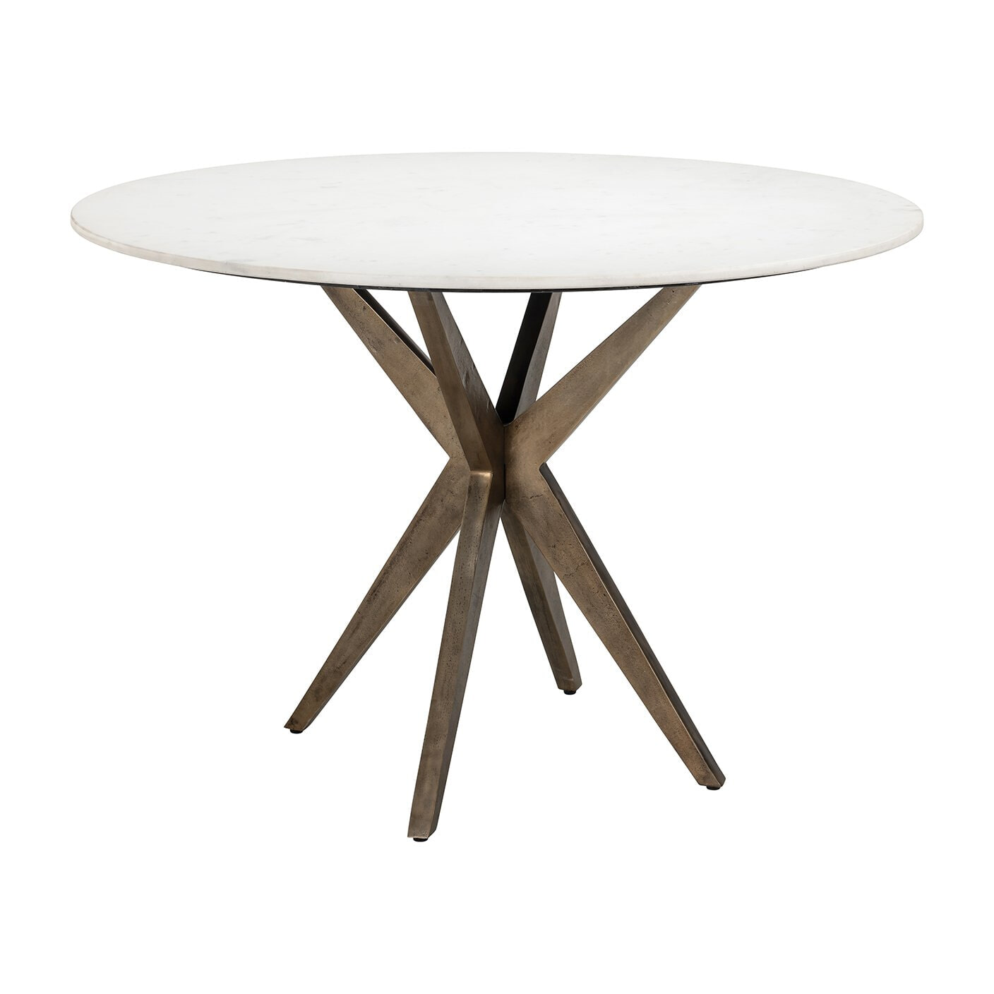 Richmond Ronde Eettafel Maisy Marmer, 114cm - Wit
