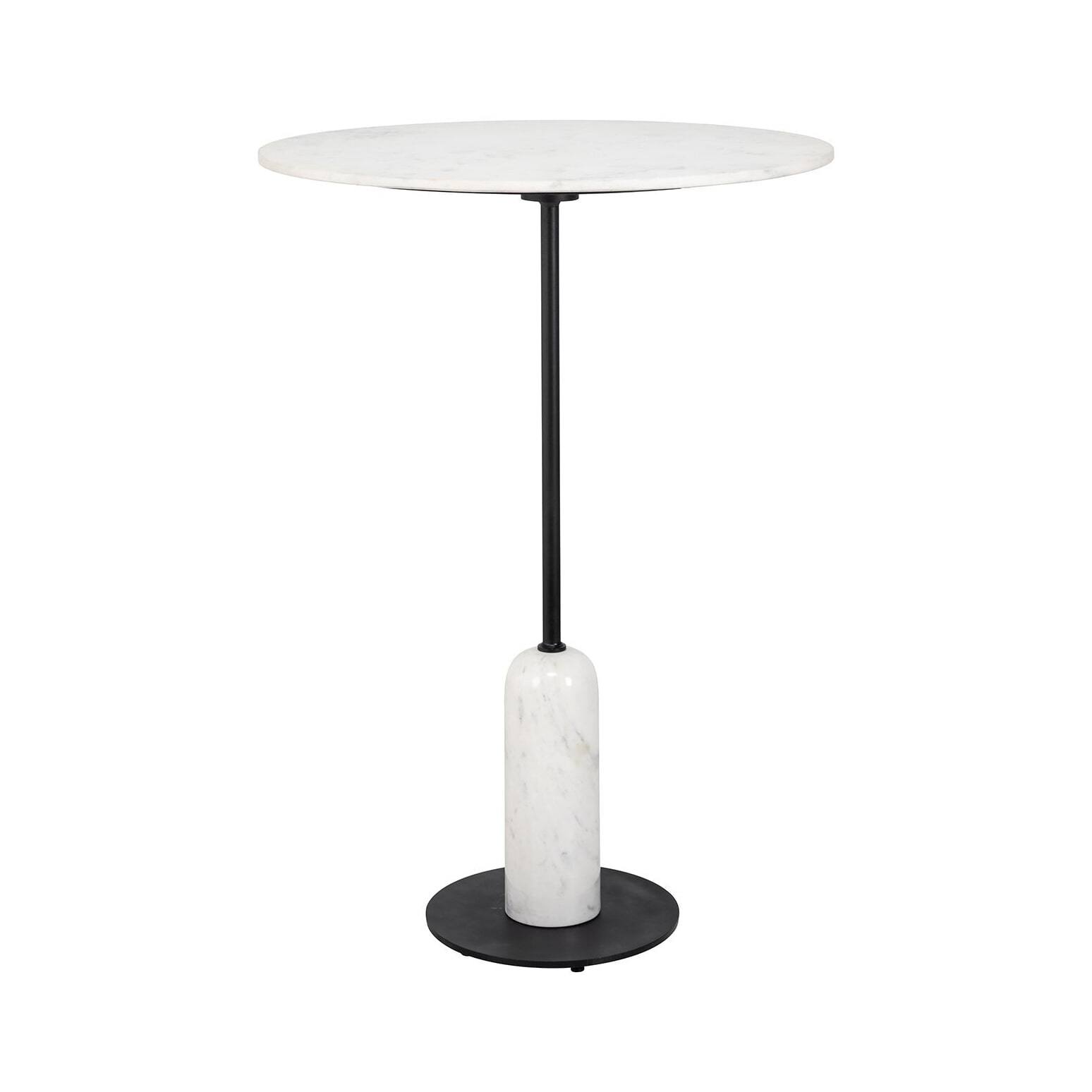 Richmond Ronde Bartafel Jagger Marmer, 75cm - Wit
