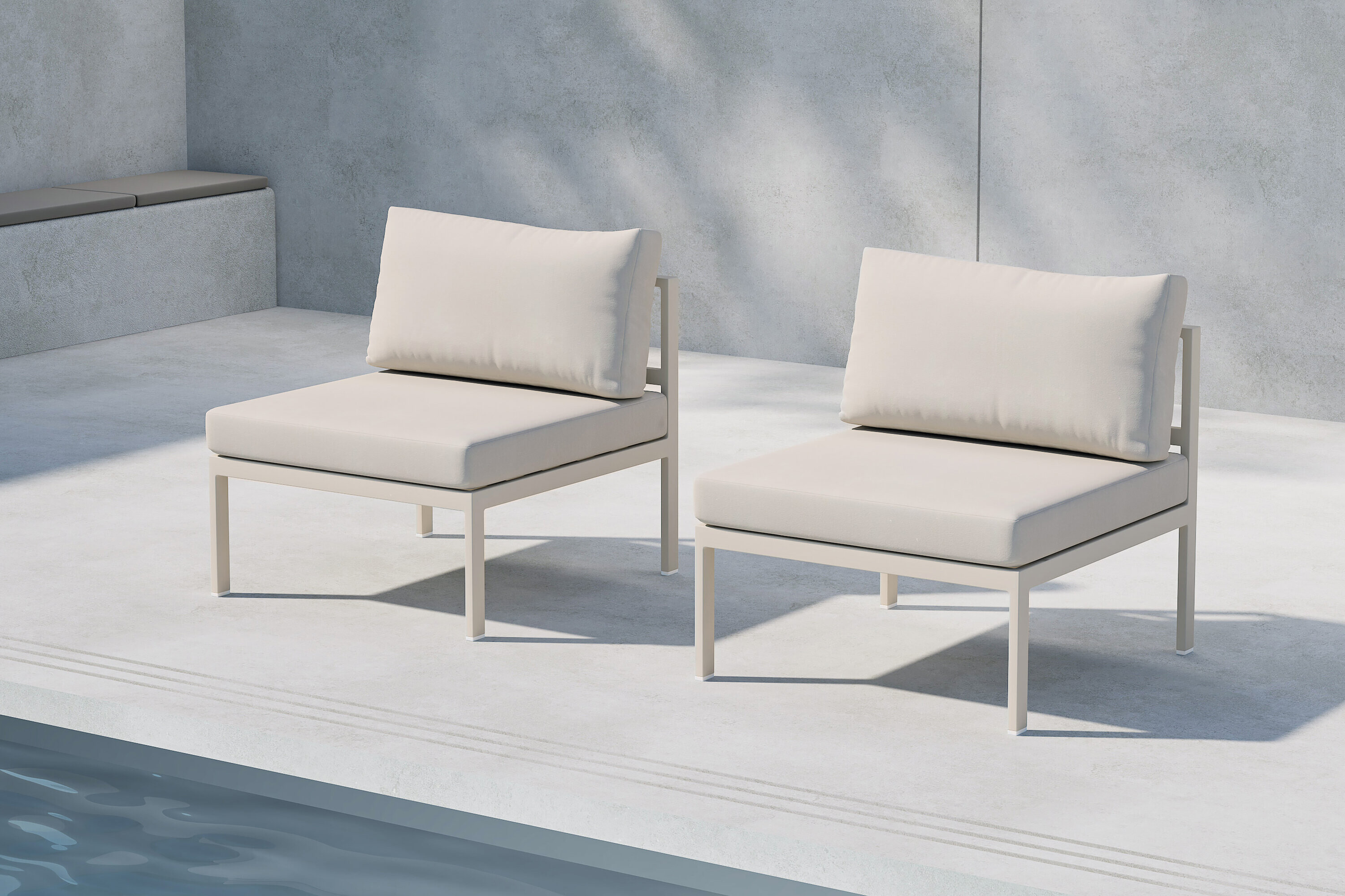 Nohr Loungeset 'Lasheka' Middenmodule, kleur Beige