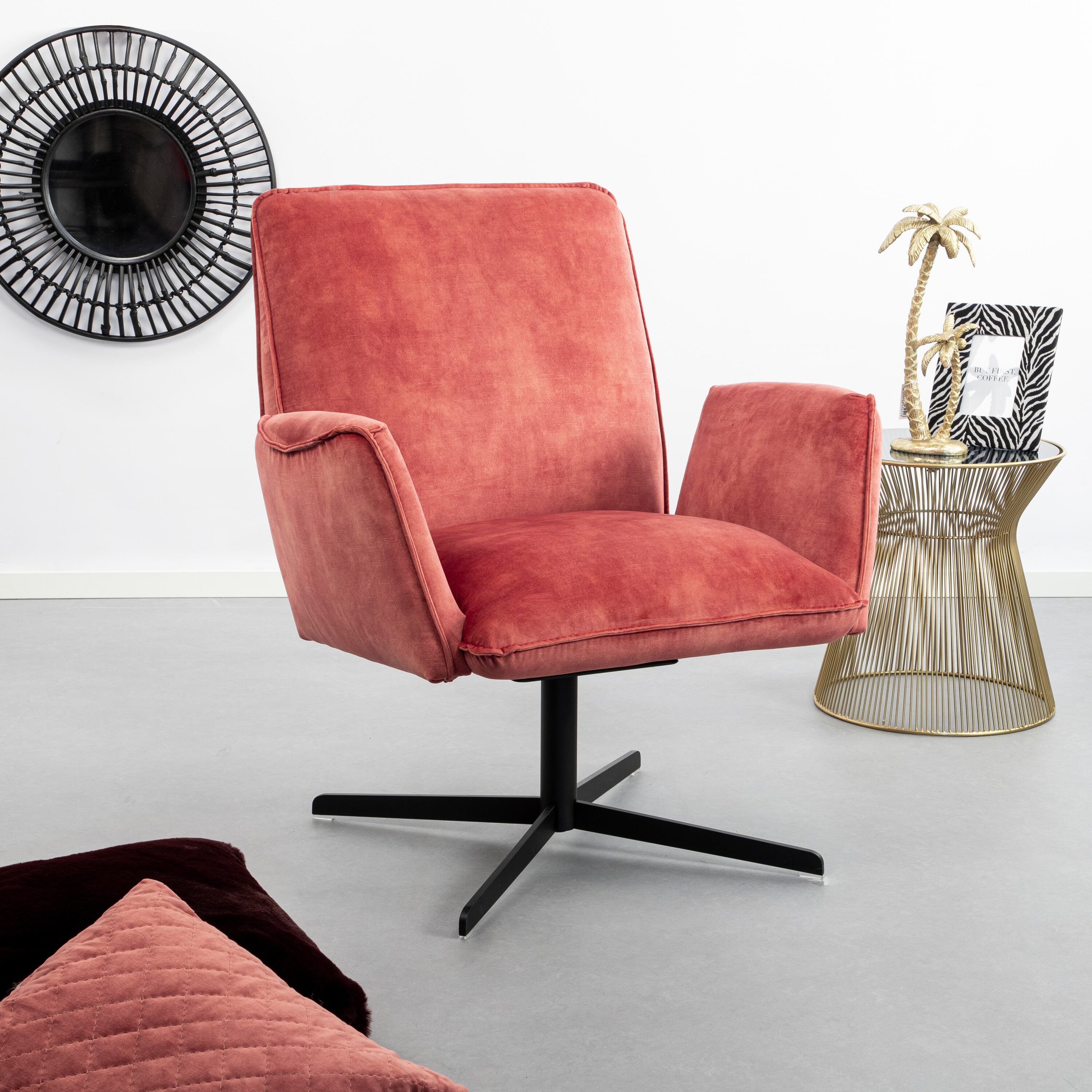 Sohome Draaifauteuil Kelli Velvet
