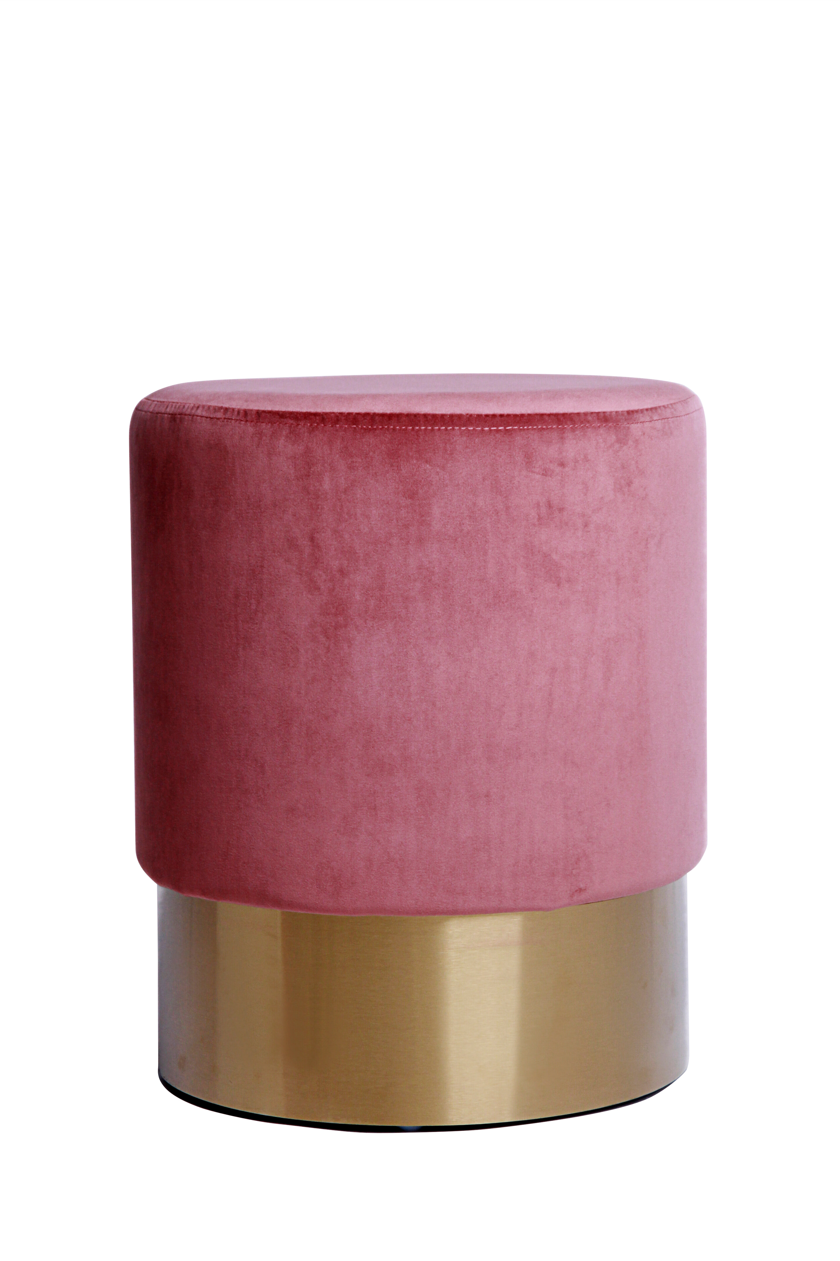 Kayoom Poef 'Nano' 35cm, kleur roze