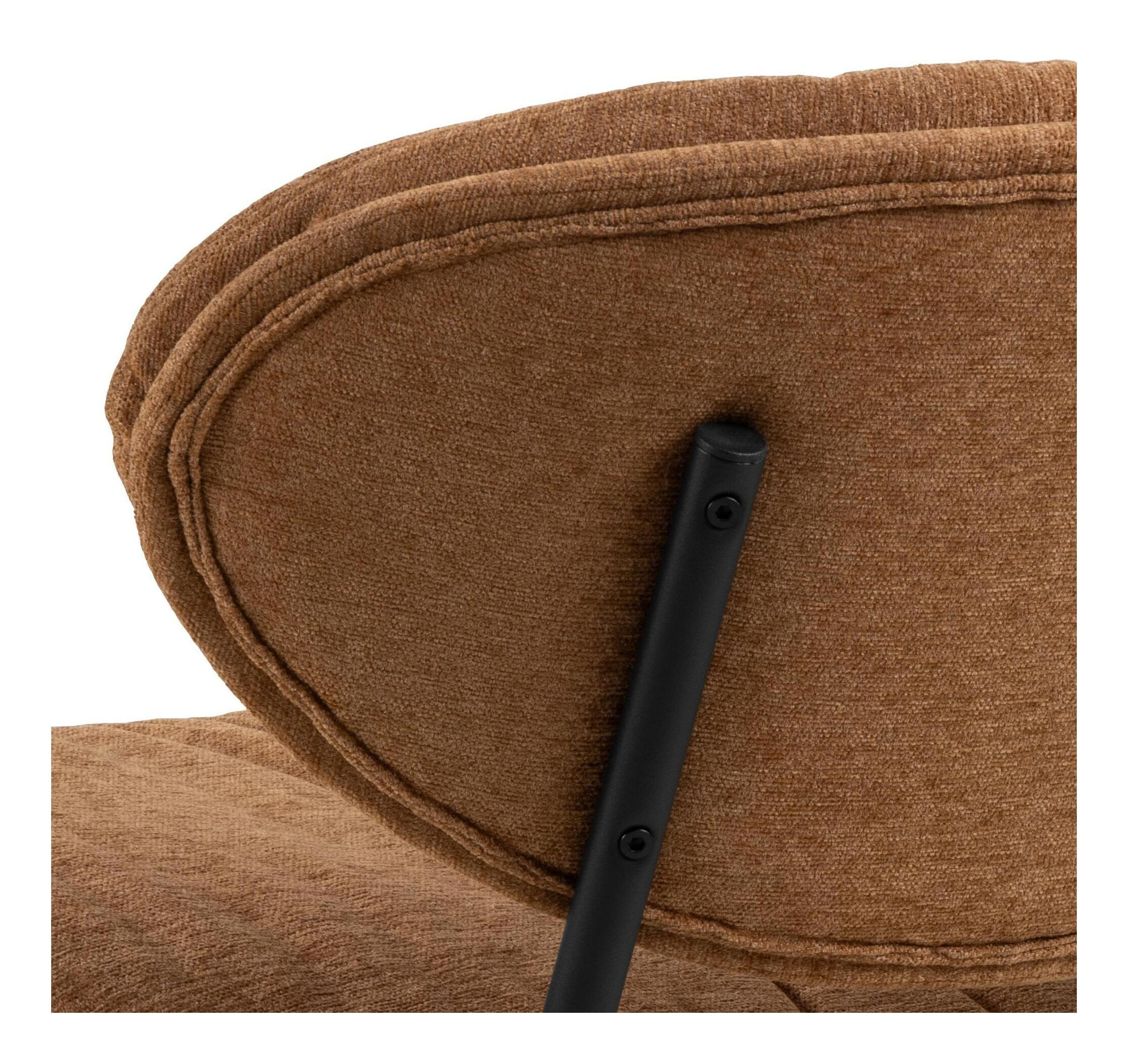 Bendt Fauteuil 'Angelia' Chenille, kleur Terracotta