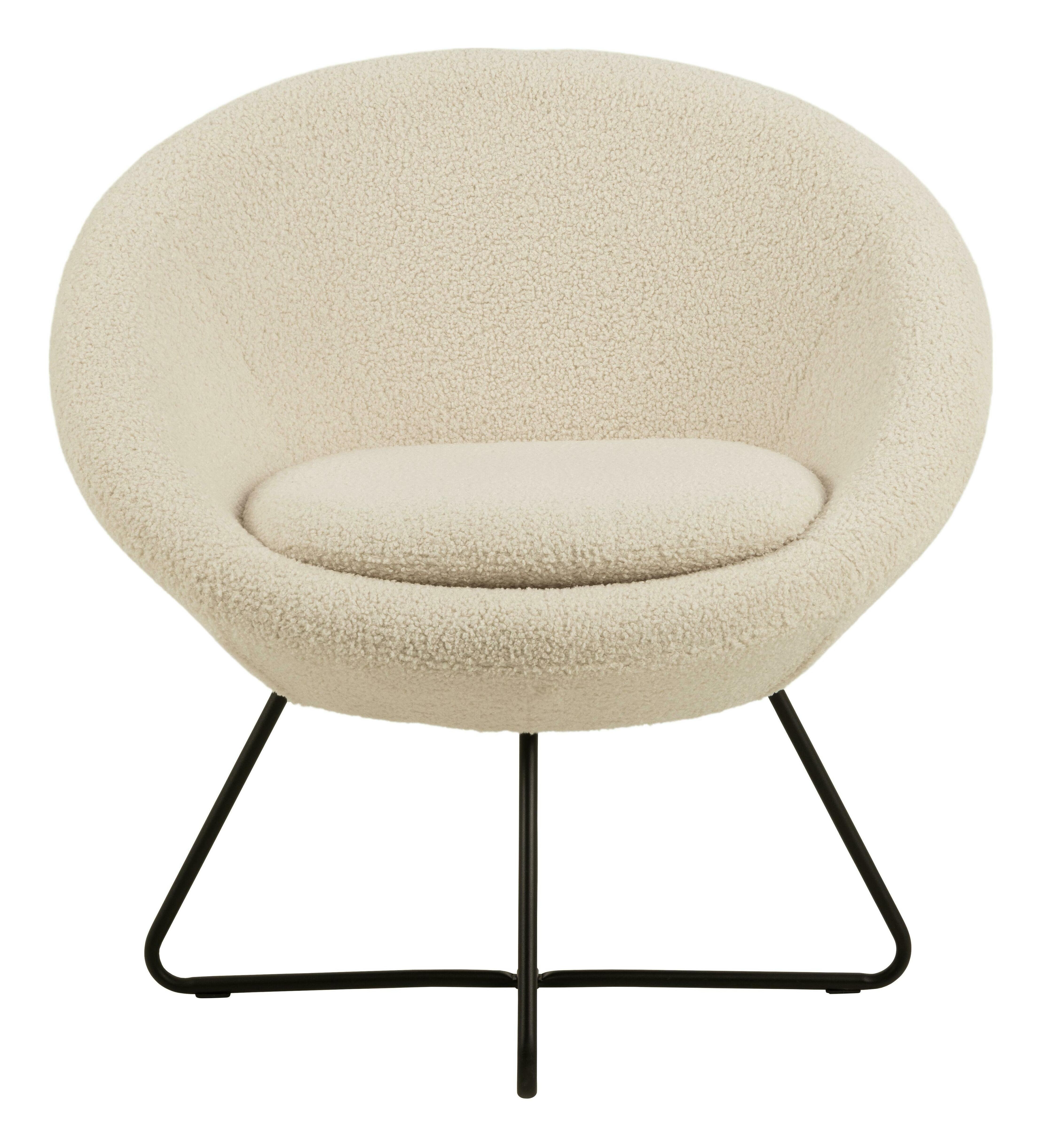 Bendt Fauteuil 'Lærke' Teddy, kleur Beige