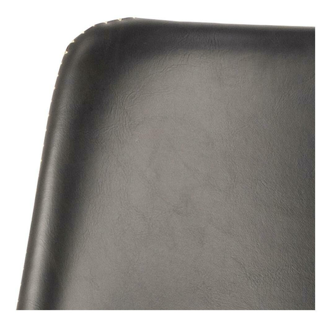 Bendt Draaibare Barkruk 'Xanthe' PU, kleur Zwart (zithoogte 61-83cm)