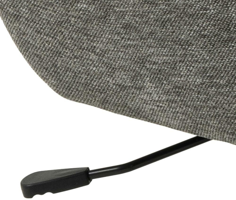 Bendt Draaifauteuil 'Keaton' met voetenbankje, kleur Donkergrijs