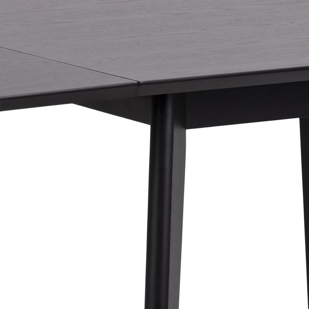 Bendt Uitschuifbare Eettafel 'Torkil' 80-120 x 80cm, kleur Zwart
