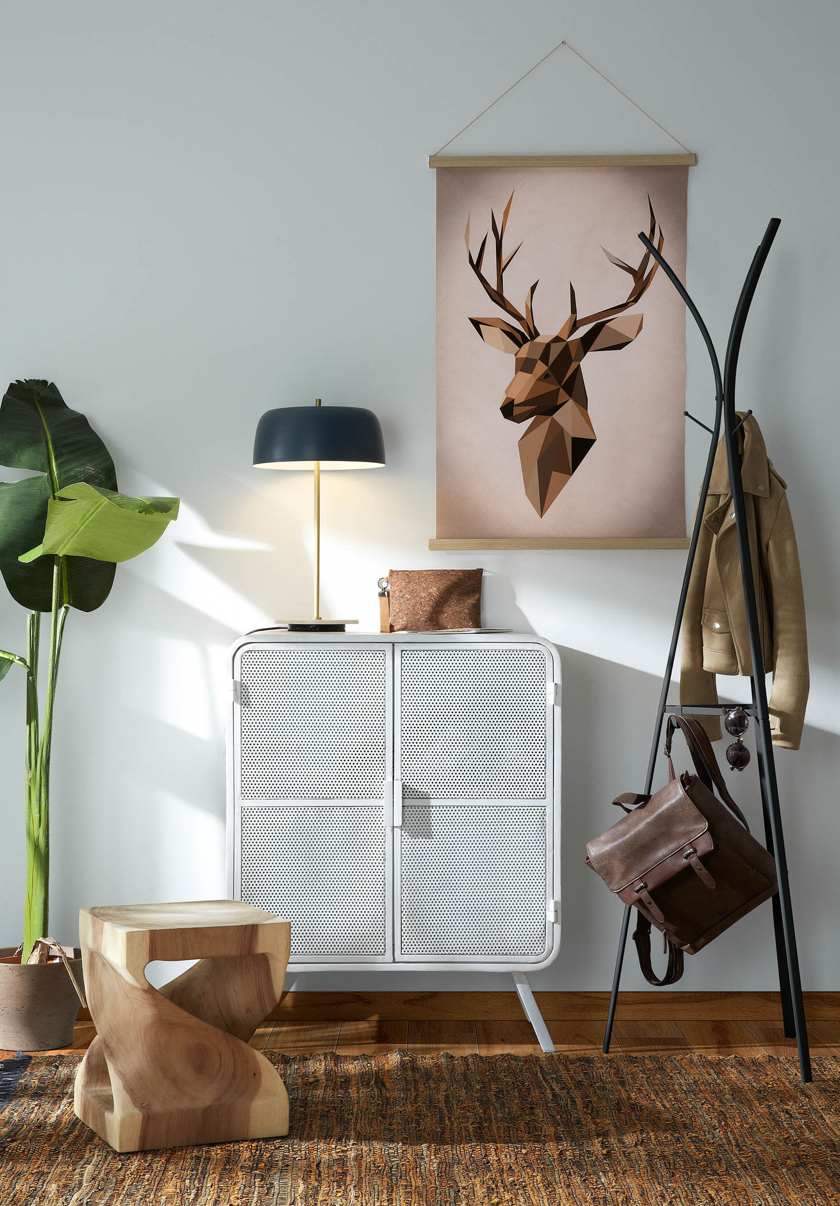 Kave Home Bijzettafel 'Hakon' 30cm, met open binnenkant