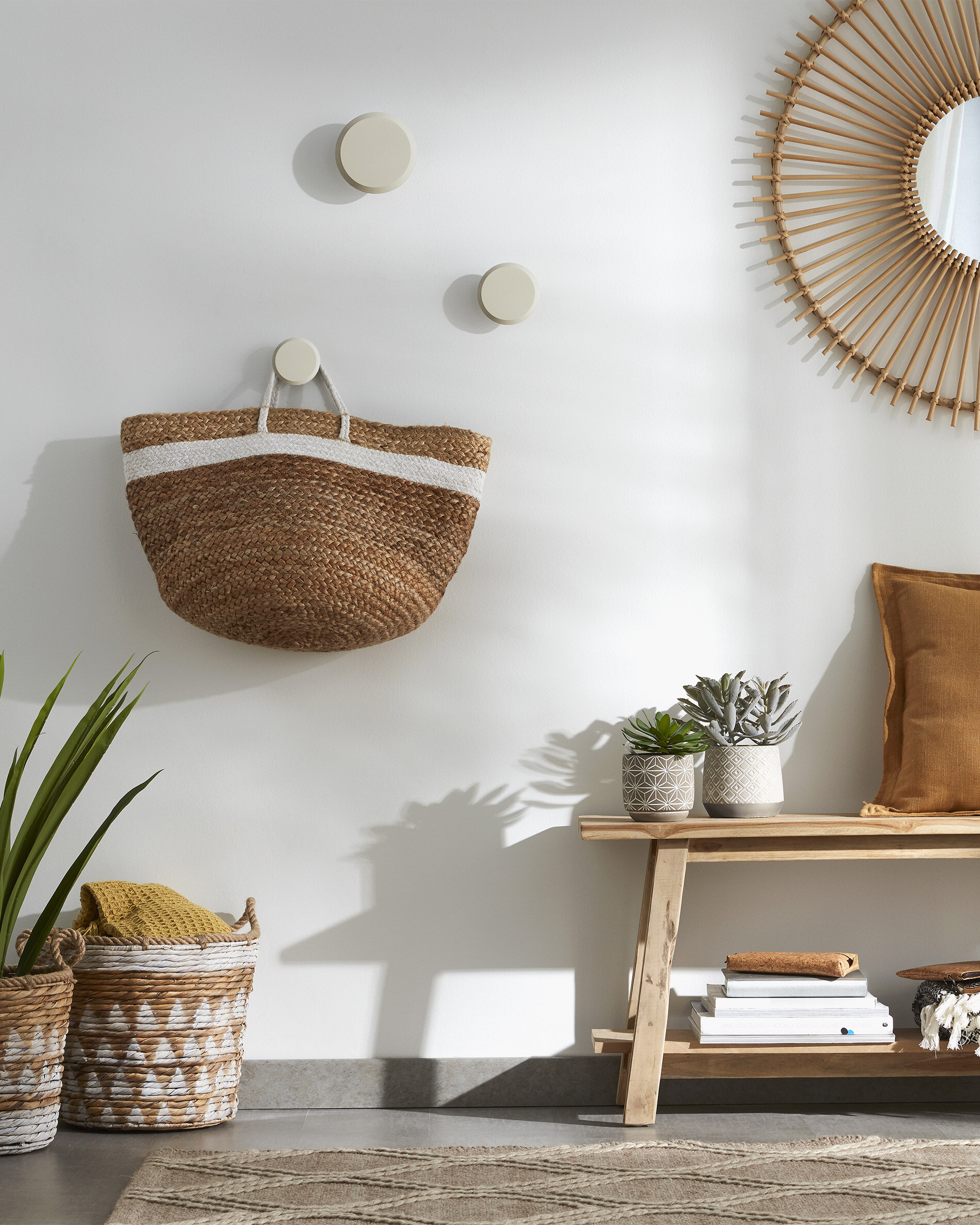 Kave Home Bankje 'Safara' Teakhout, 100cm
