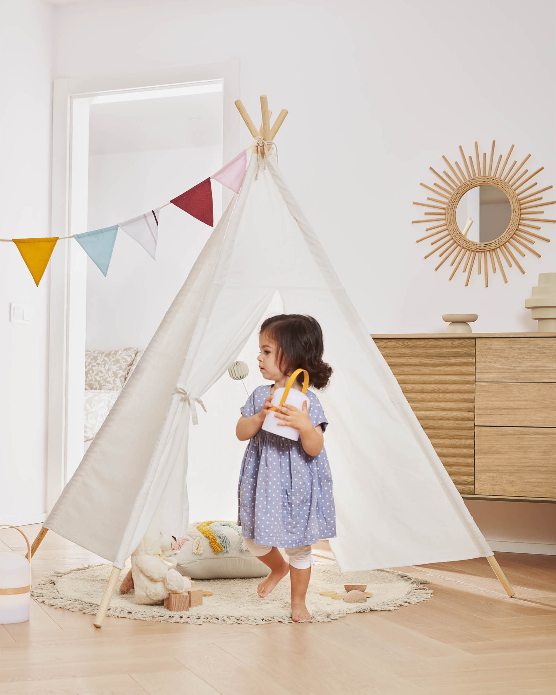 Kave Home Tafellamp 'Ridley' LED, oplaadbaar, kleur Mosterdgeel