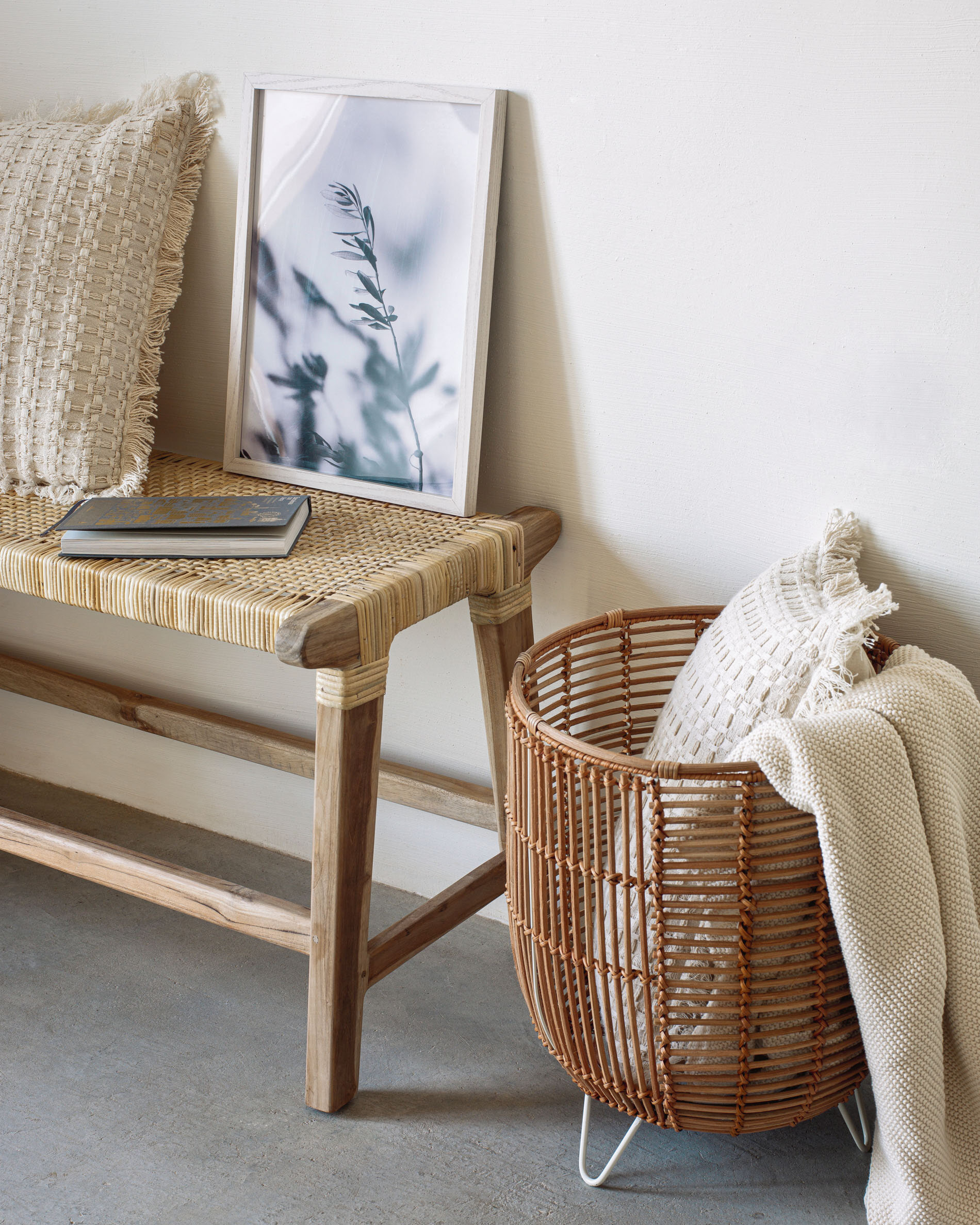 Kave Home Bankje 'Beida' 120cm