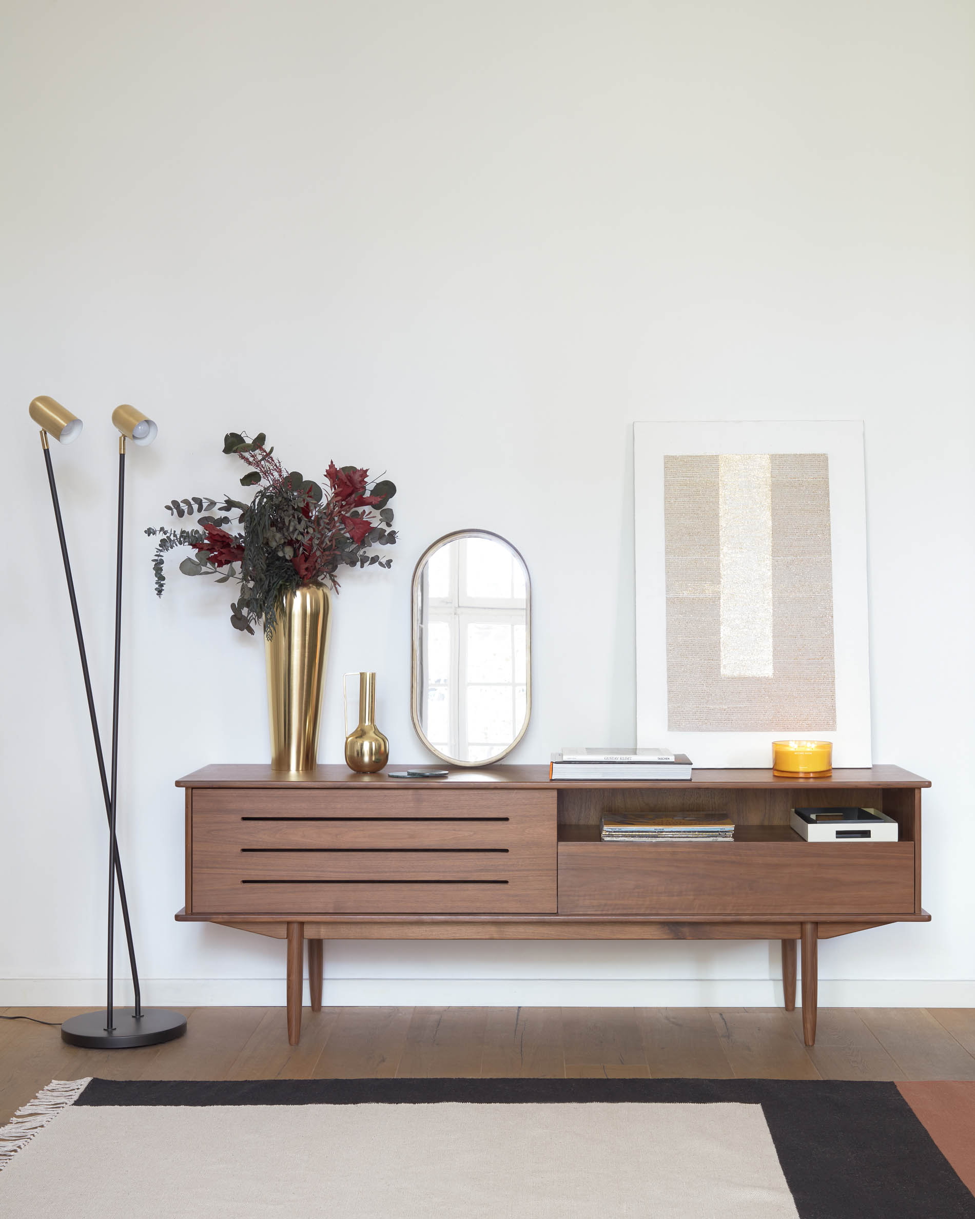 Kave Home Ovale Spiegel 'Tiare' Goud, 62 x 31cm