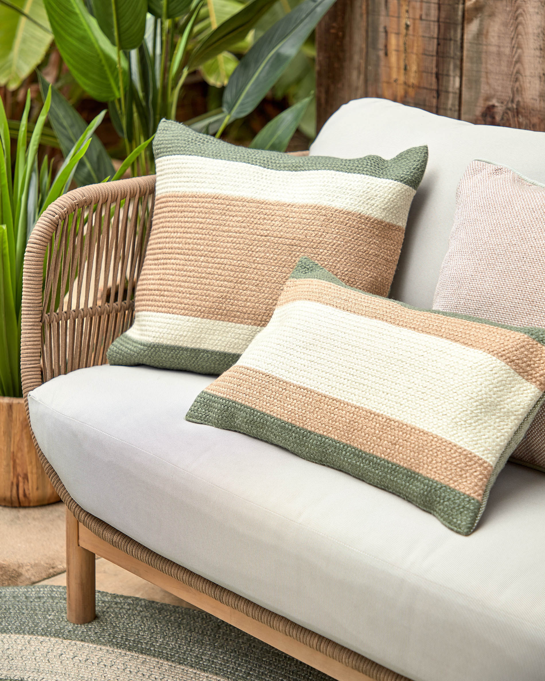Kave Home 3-zits Tuinbank 'Catalina' 170cm, kleur Beige