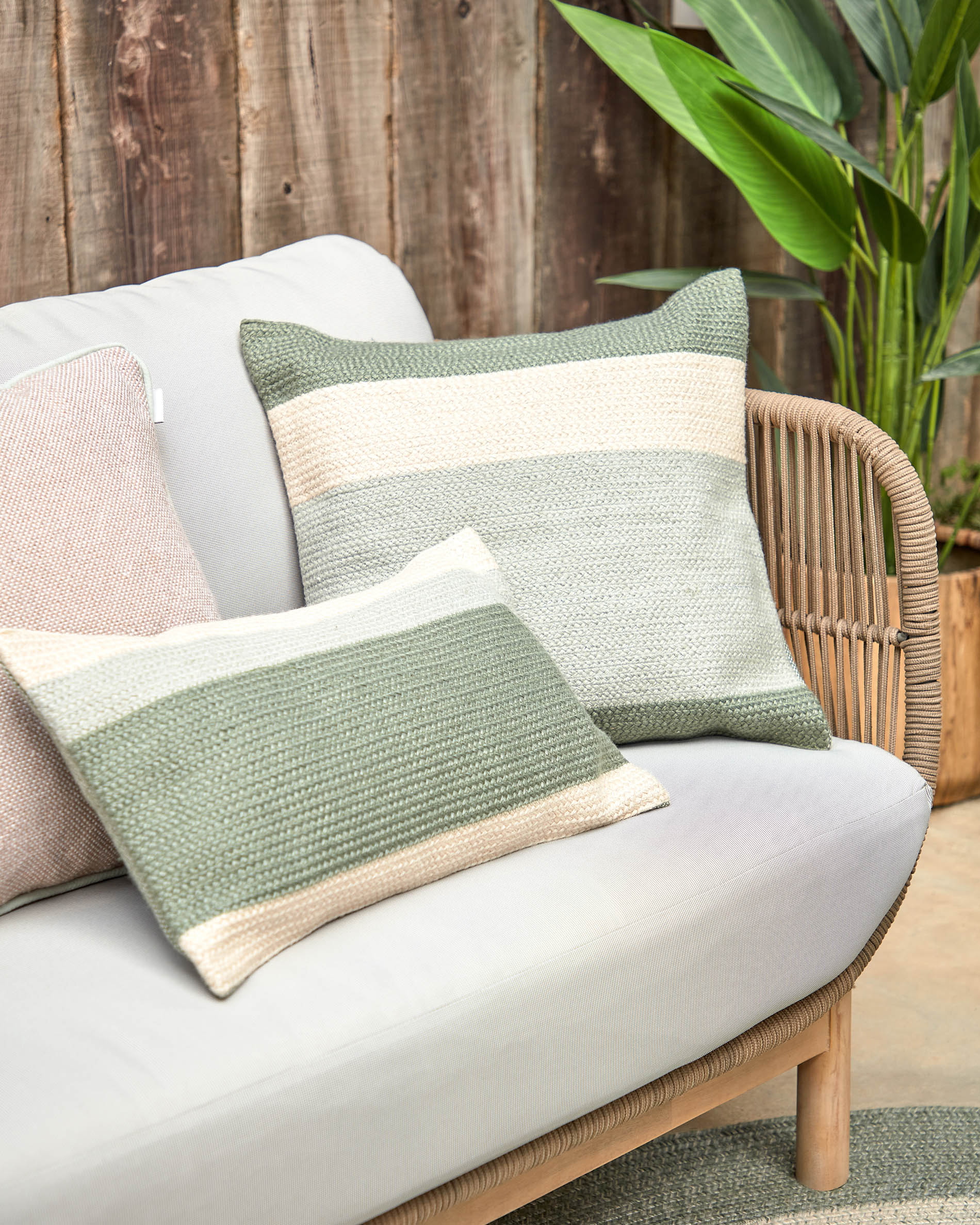 Kave Home 3-zits Tuinbank 'Catalina' 170cm, kleur Beige