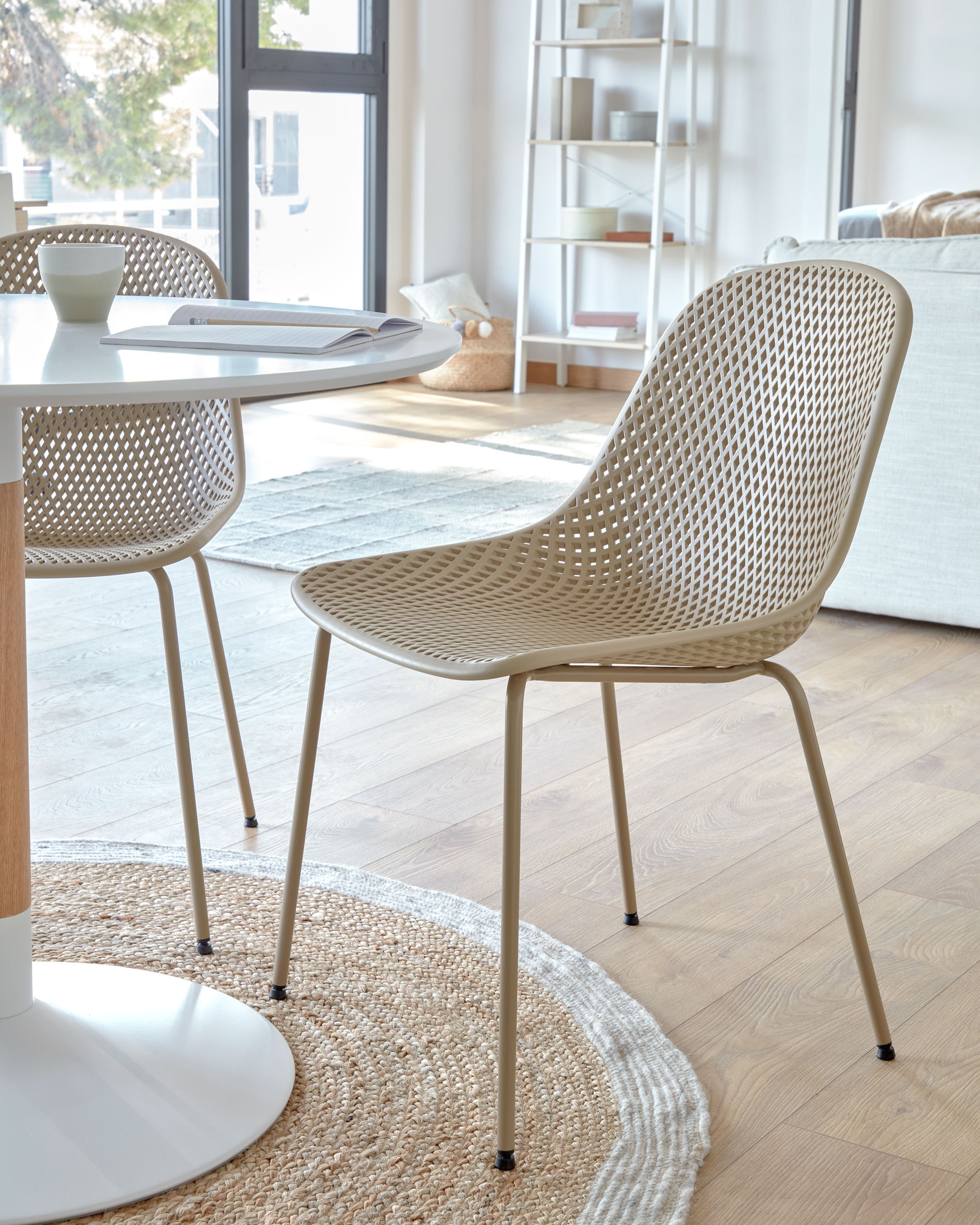 Kave Home Tuin / Eetkamerstoel 'Quinby', kleur Beige