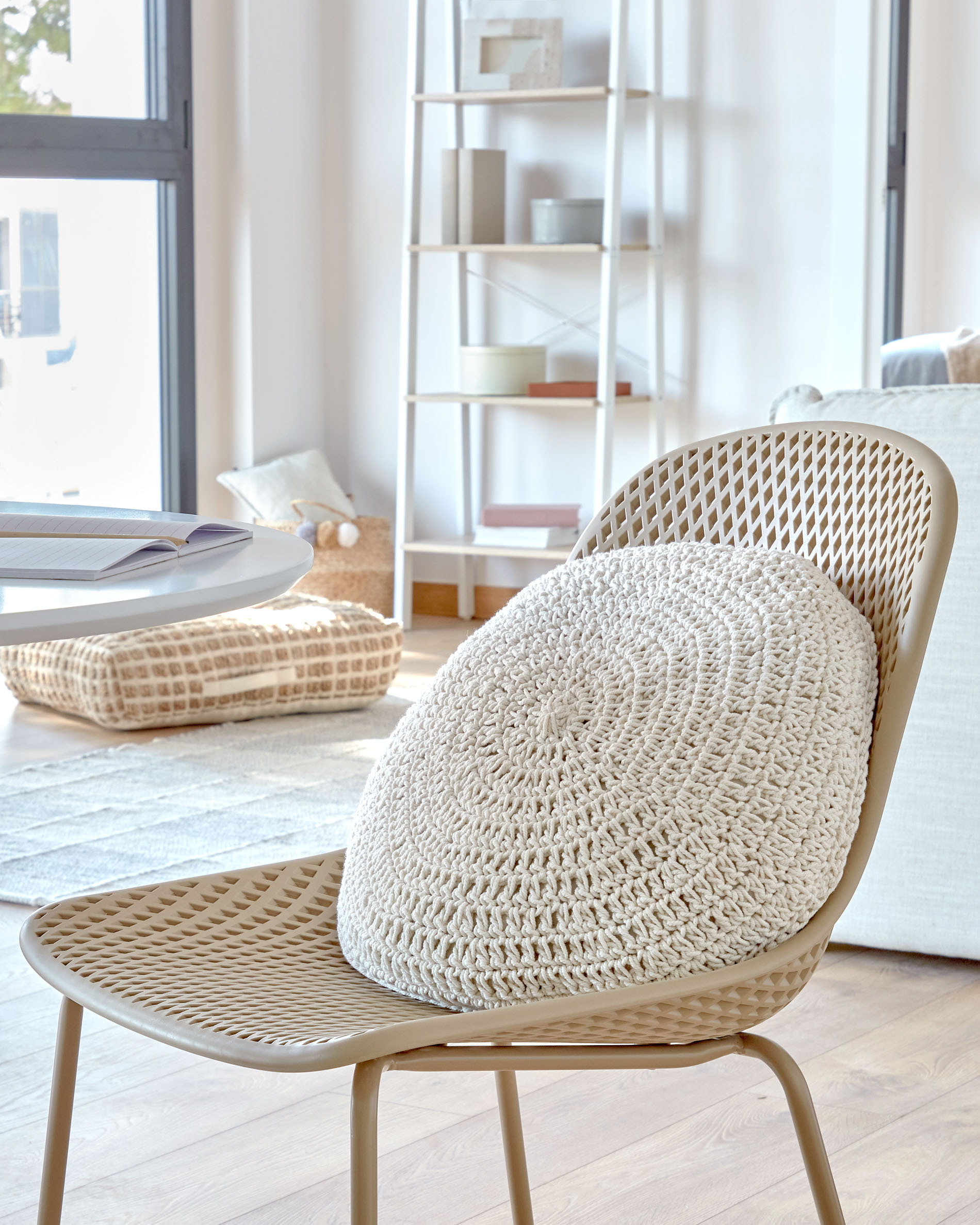 Kave Home Tuin / Eetkamerstoel 'Quinby', kleur Beige