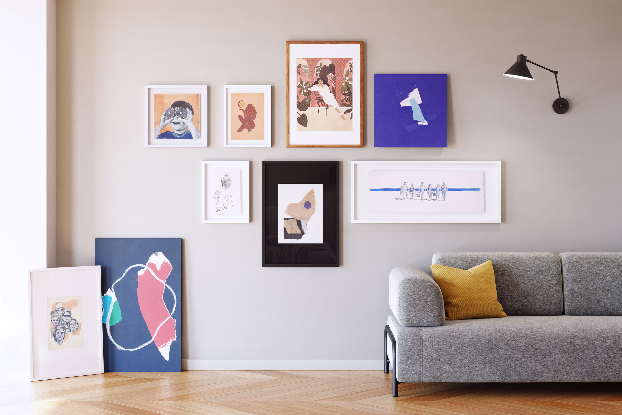 Kave Home Wanddecoratie 'Zoeli' 60 x 90cm