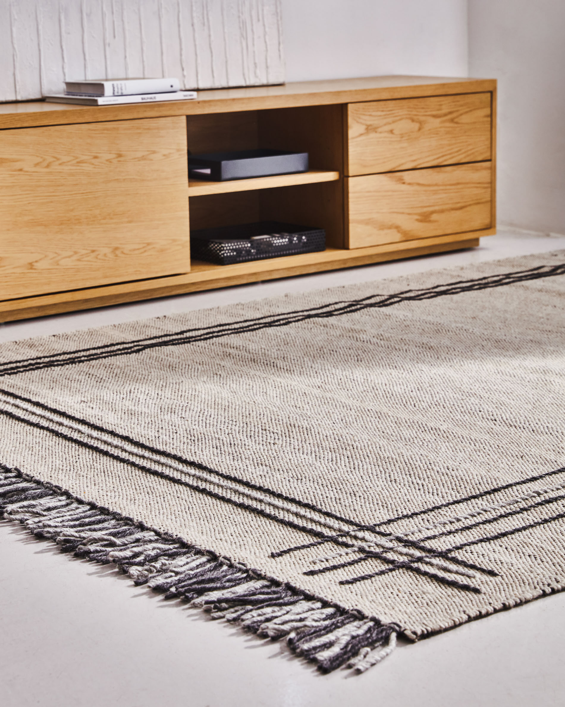 Kave Home TV-meubel 'Abilen' Eiken, 150cm, kleur Naturel
