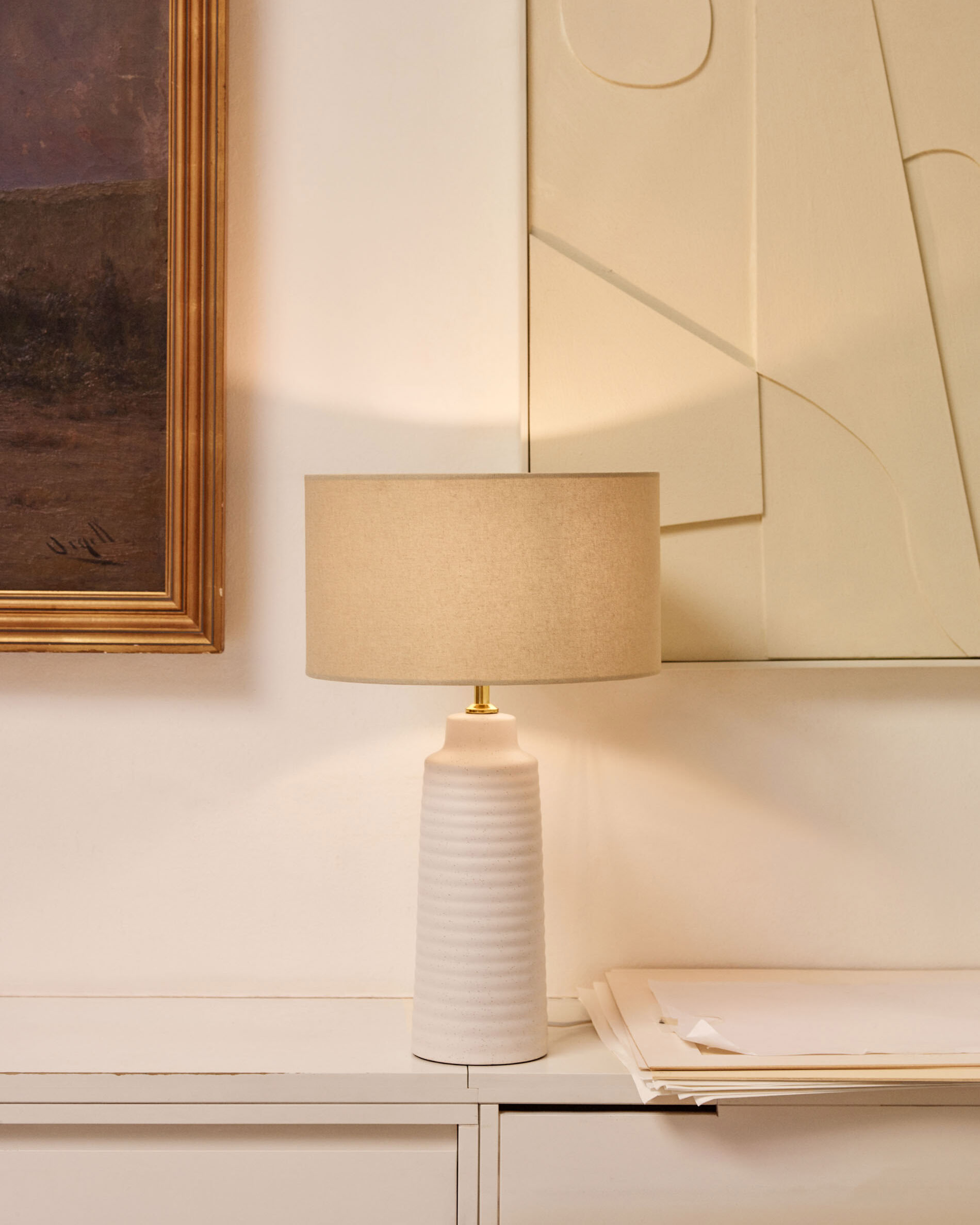 Kave Home Tafellamp 'Mijal' Keramiek, 58cm