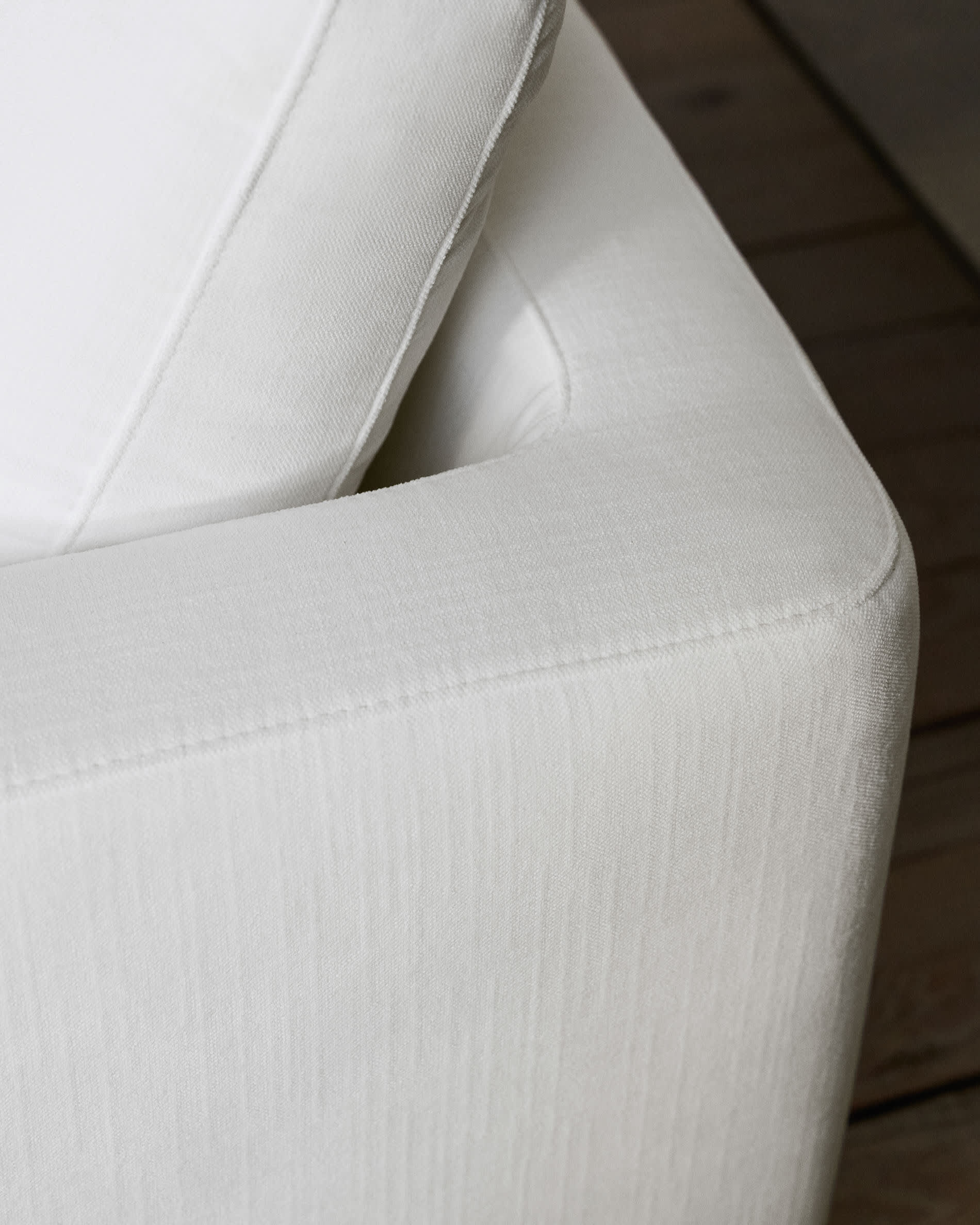 Kave Home 4-zits Loungebank 'Gala' Rechts, Chenille, kleur Wit