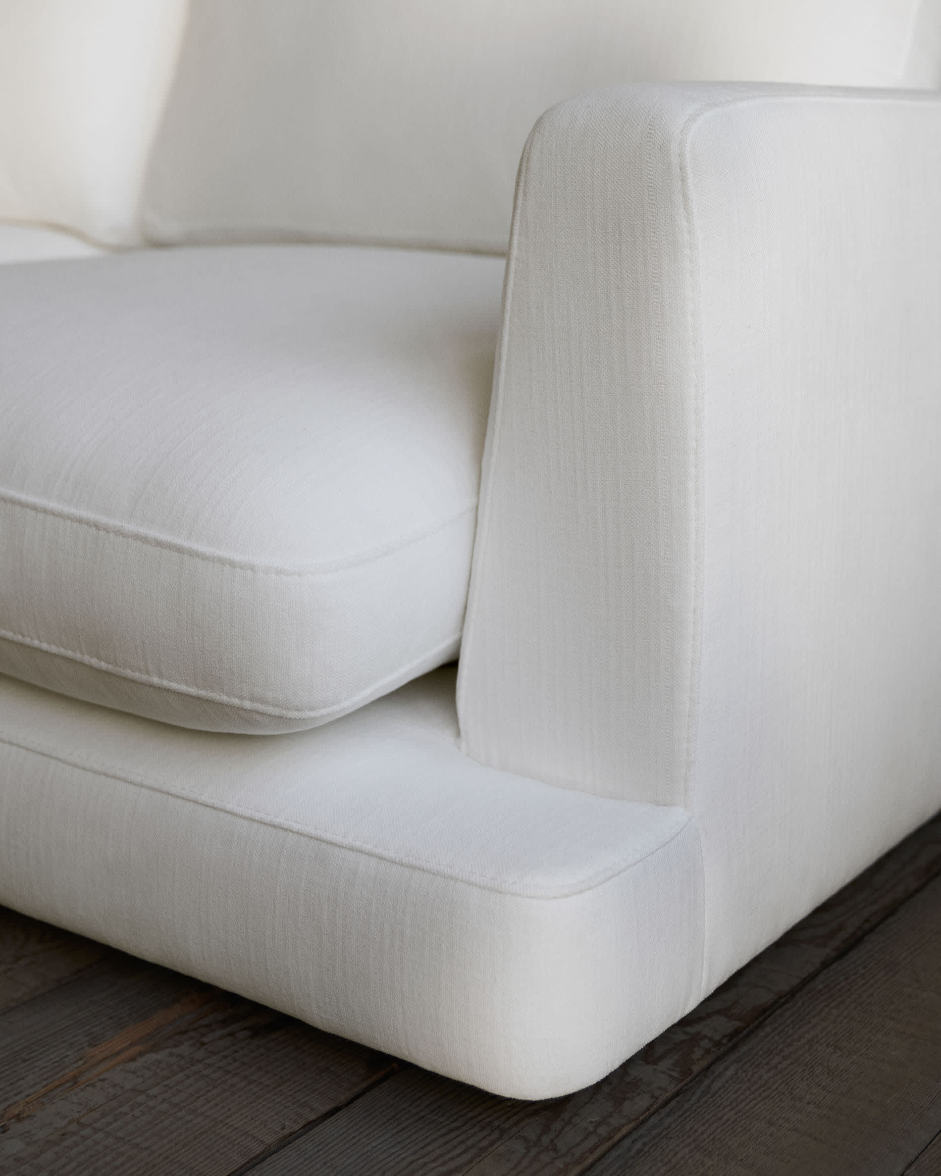 Kave Home 4-zits Loungebank 'Gala' Rechts, Chenille, kleur Wit