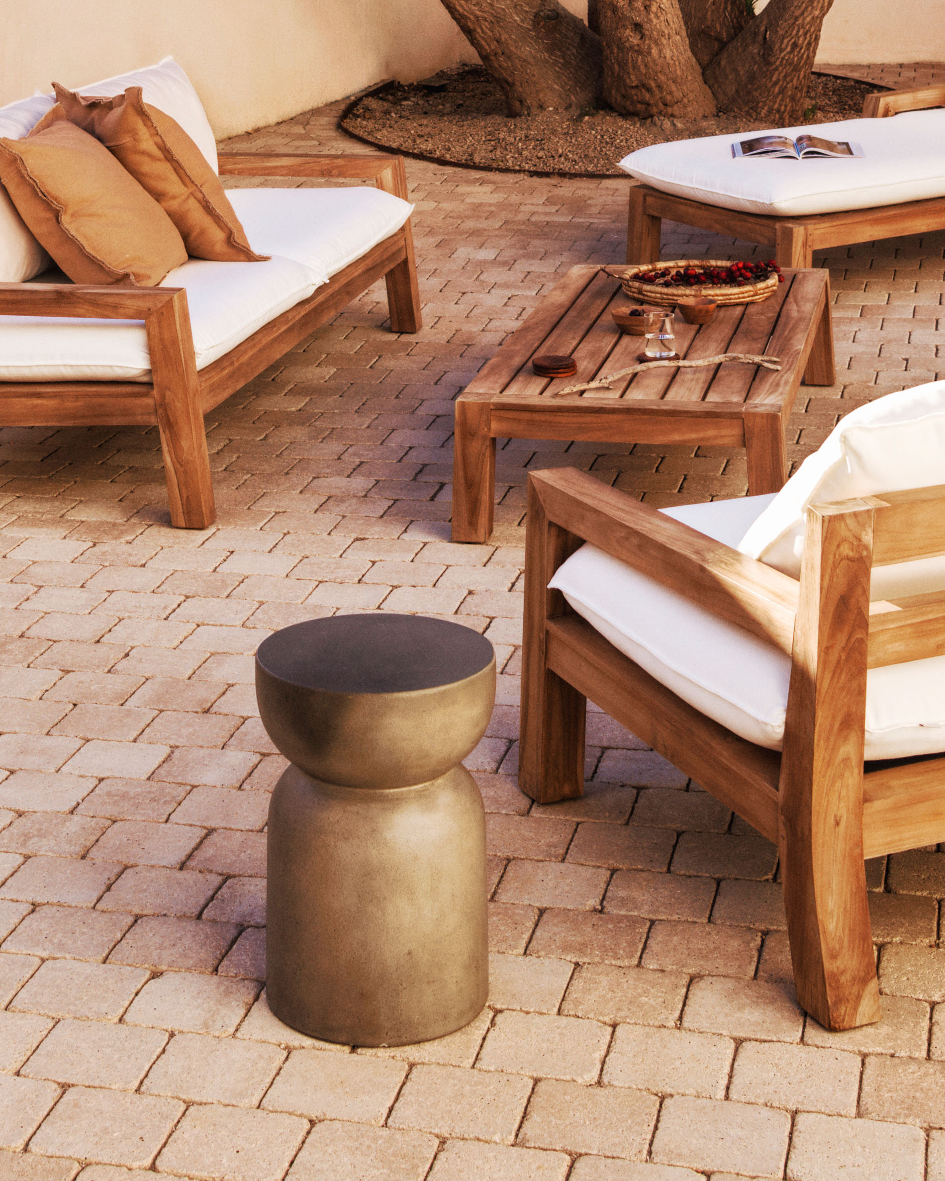 Kave Home Fauteuil 'Forcanera' Teakhout