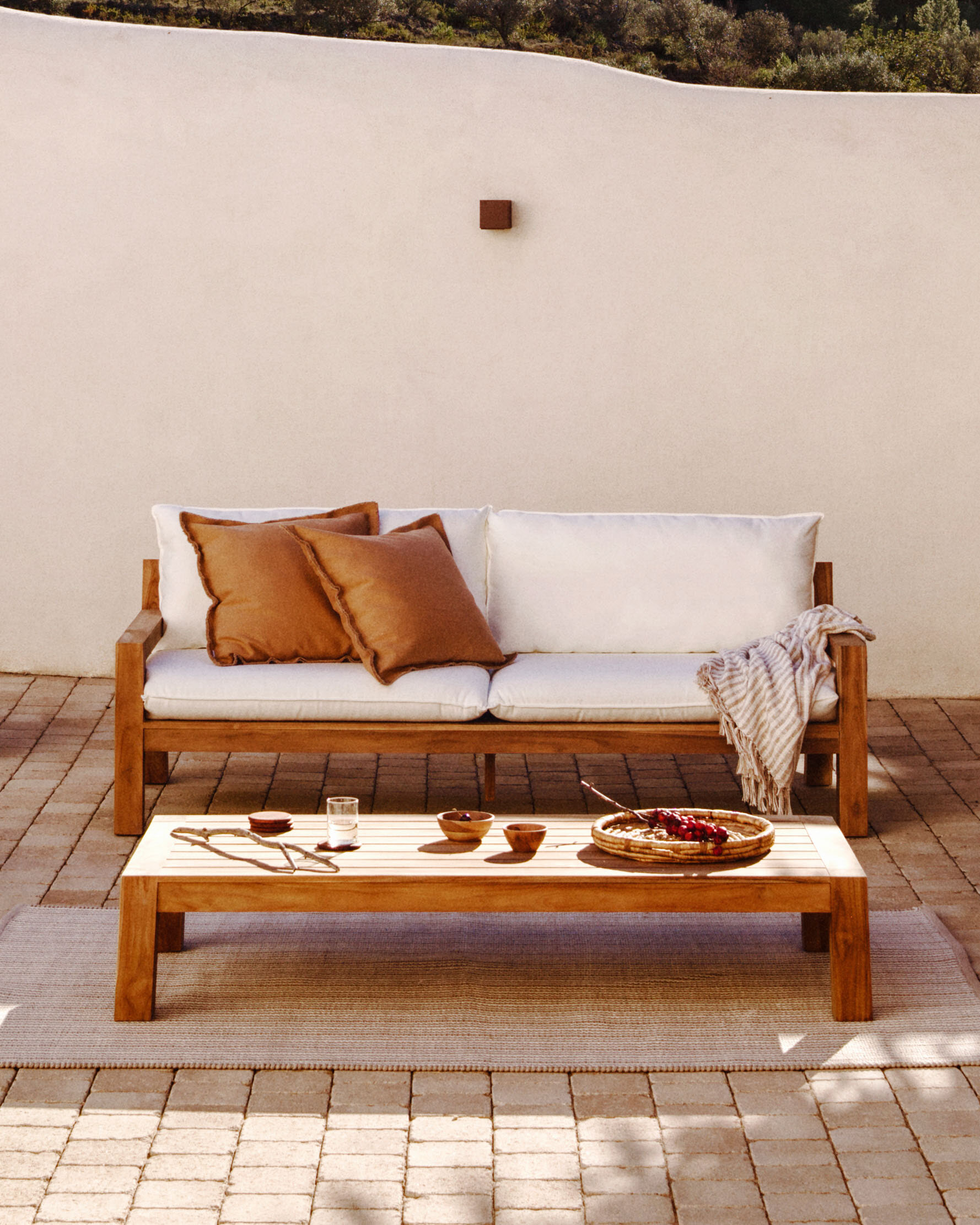 Kave Home Salontafel 'Forcanera' Teakhout, 153 x 76cm