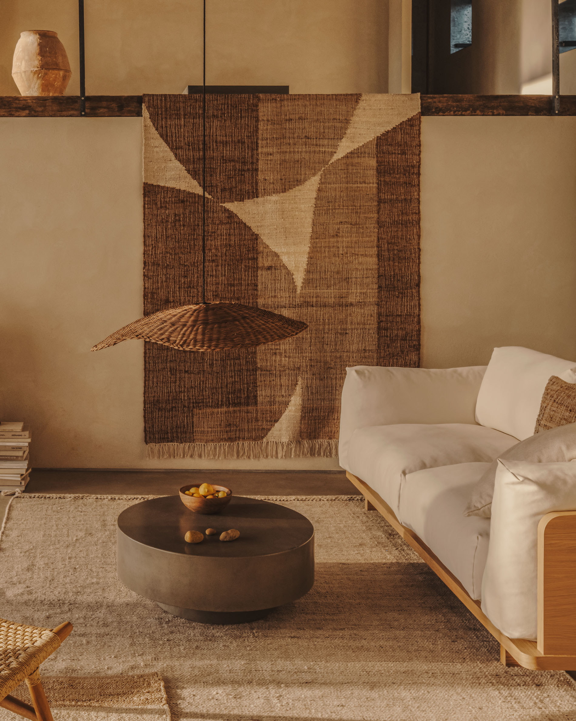 Kave Home Lampenkap 'Bisbal' Rotan, Ø80cm (excl. fitting)