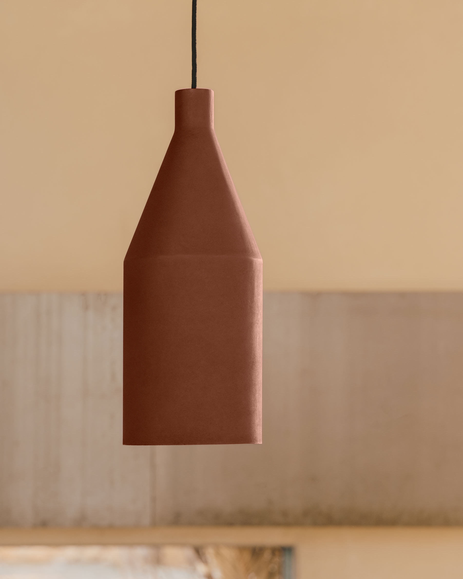 Kave Home Hanglamp 'Peralta' Terracotta look, Ø15cm