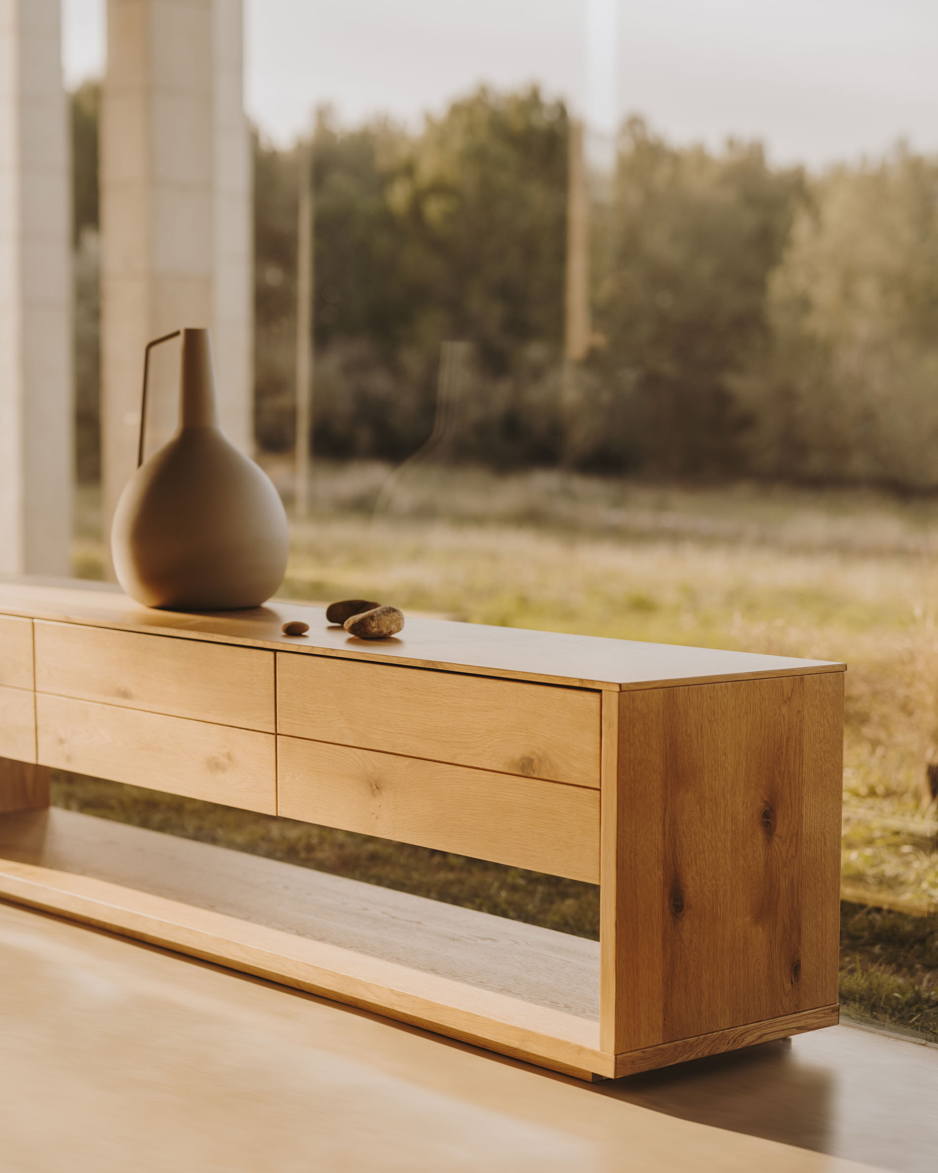 Kave Home TV-meubel 'Alguema' Eiken, 200cm