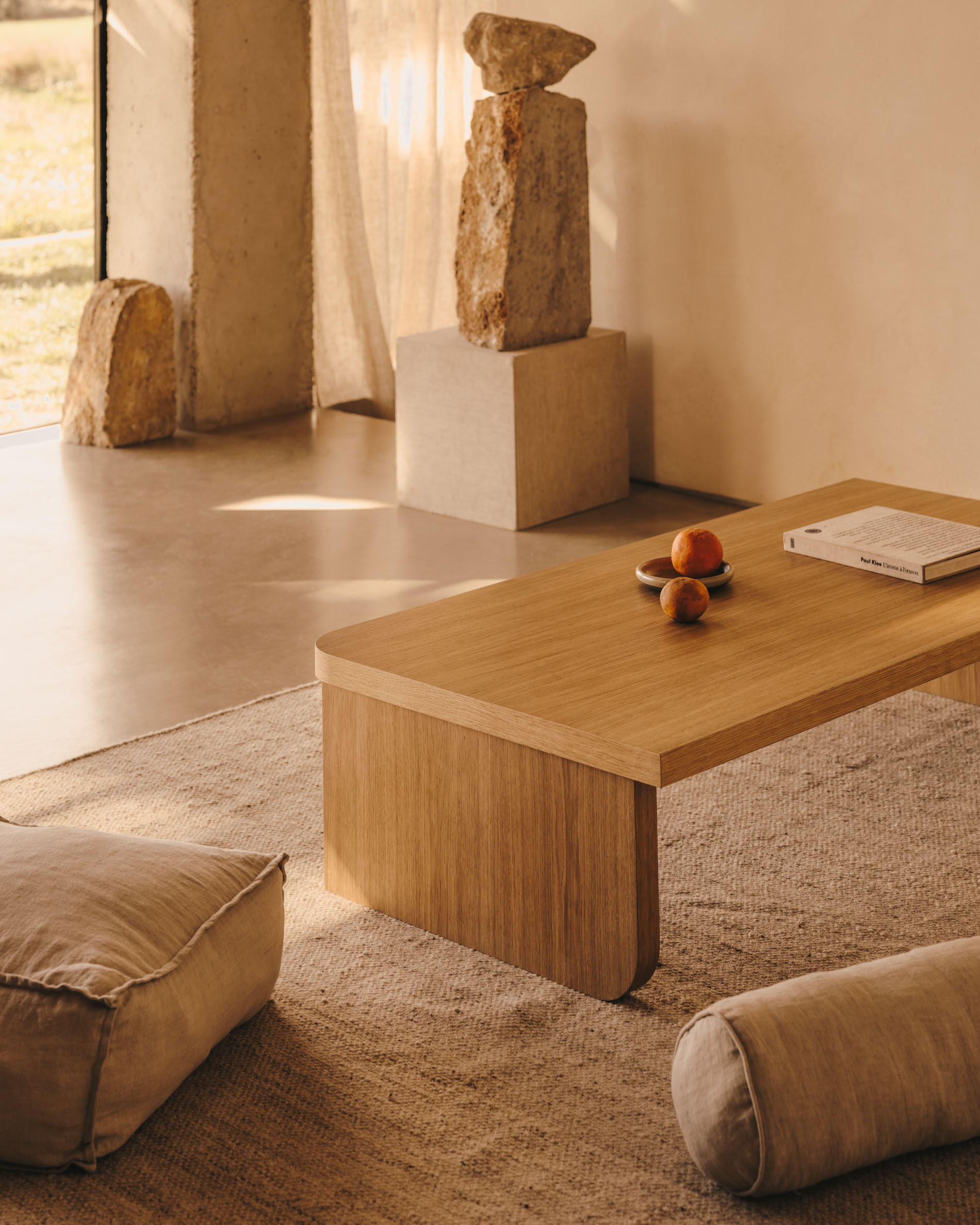 Kave Home Salontafel 'Oaq' Eiken, 140 x 75cm