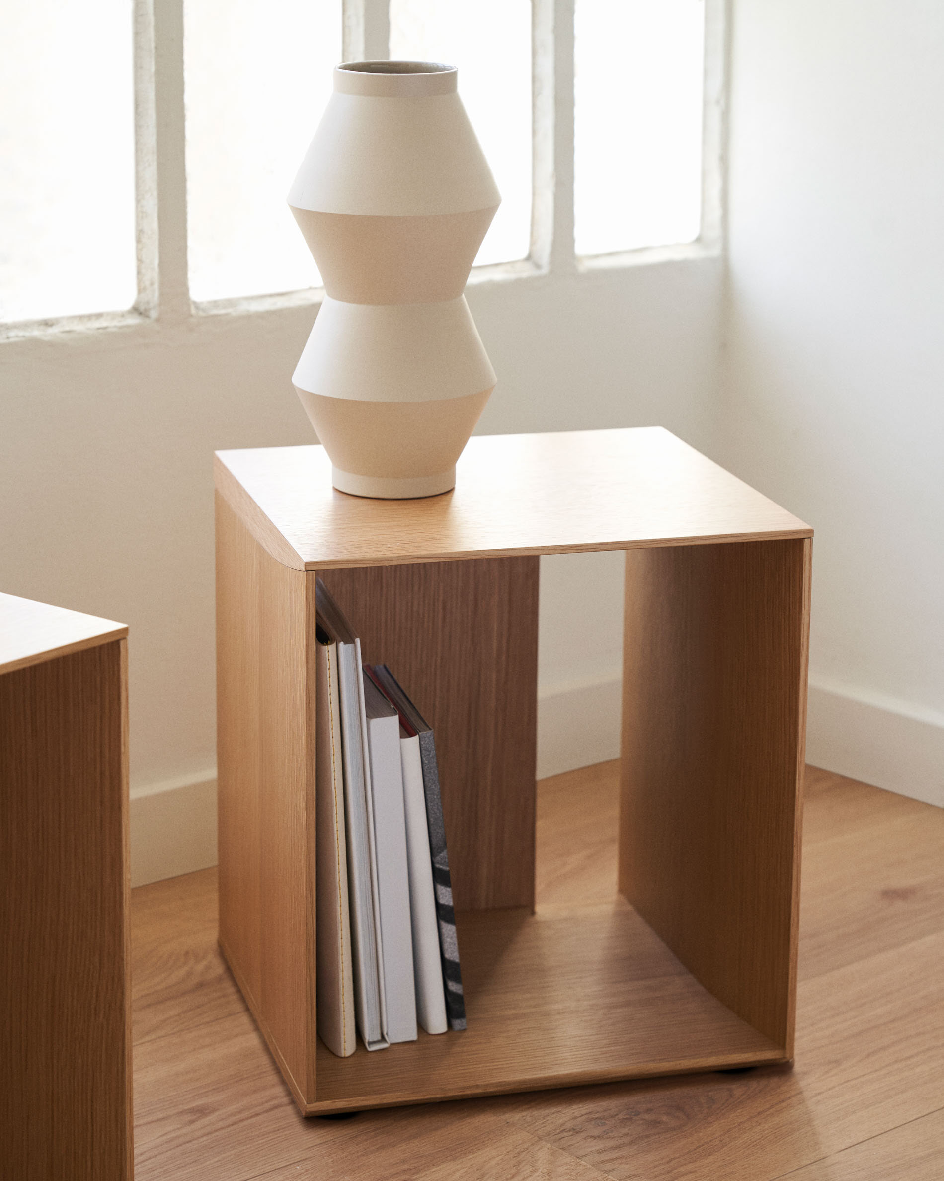Kave Home Modulair Wandrek 'Litto' EIken, 38 x 34cm