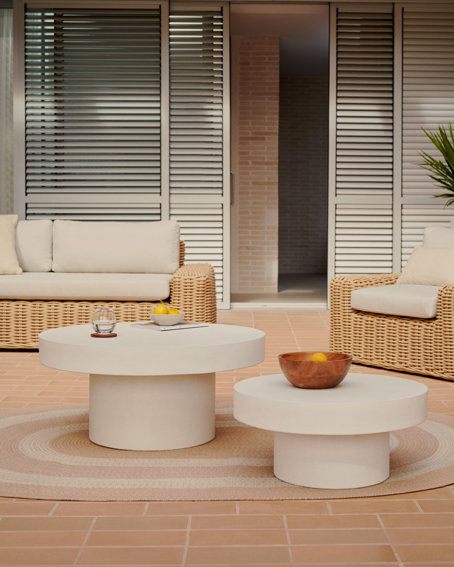 Kave Home Ronde Salontafel 'Aiguablava' Beton, 66cm