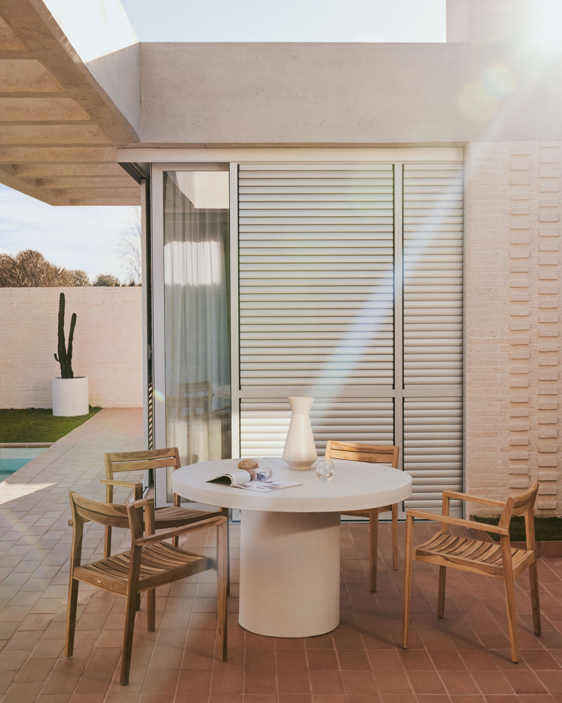 Kave Home Tuinstoel 'Victoire' Teakhout