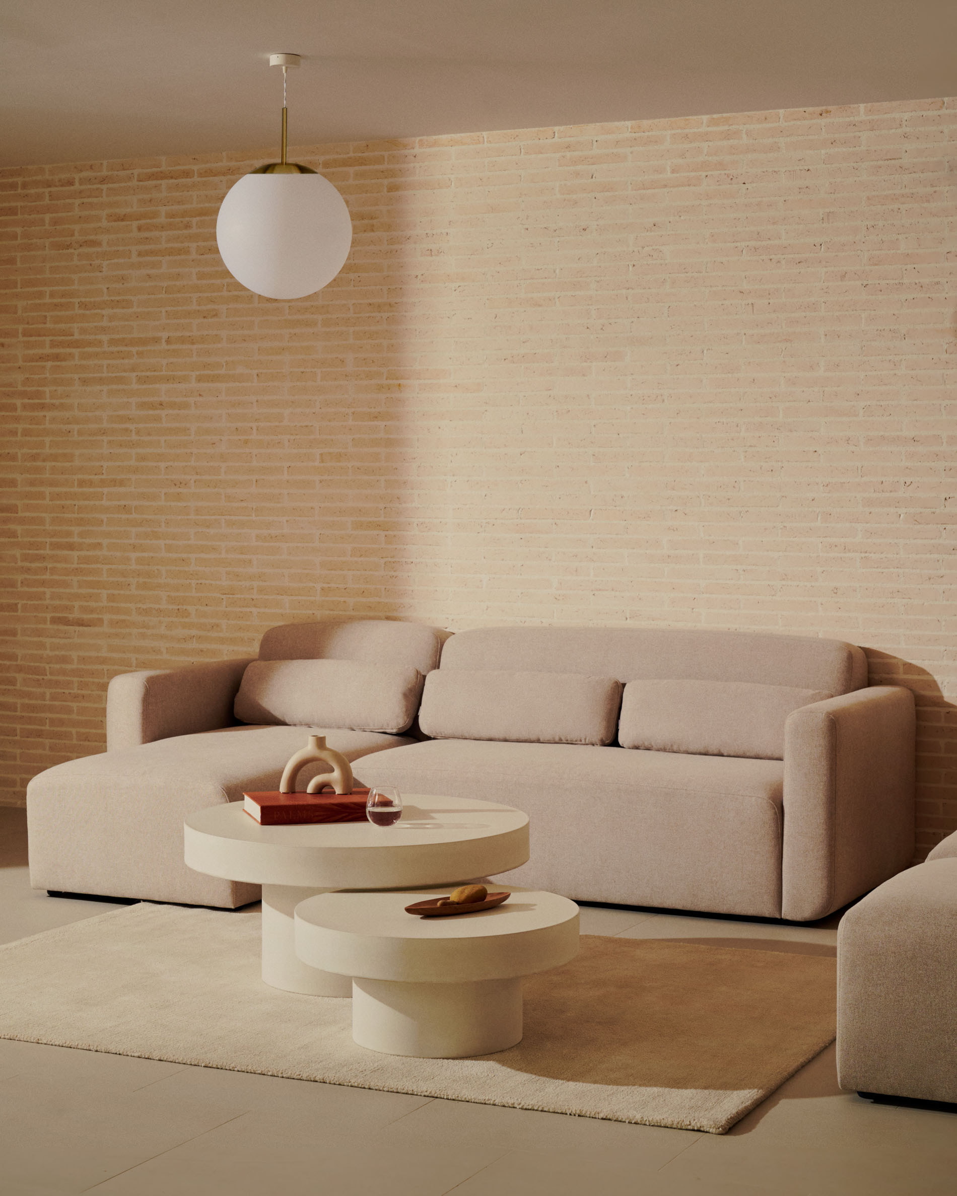 Kave Home Ronde Salontafel 'Aiguablava' Beton, 66cm