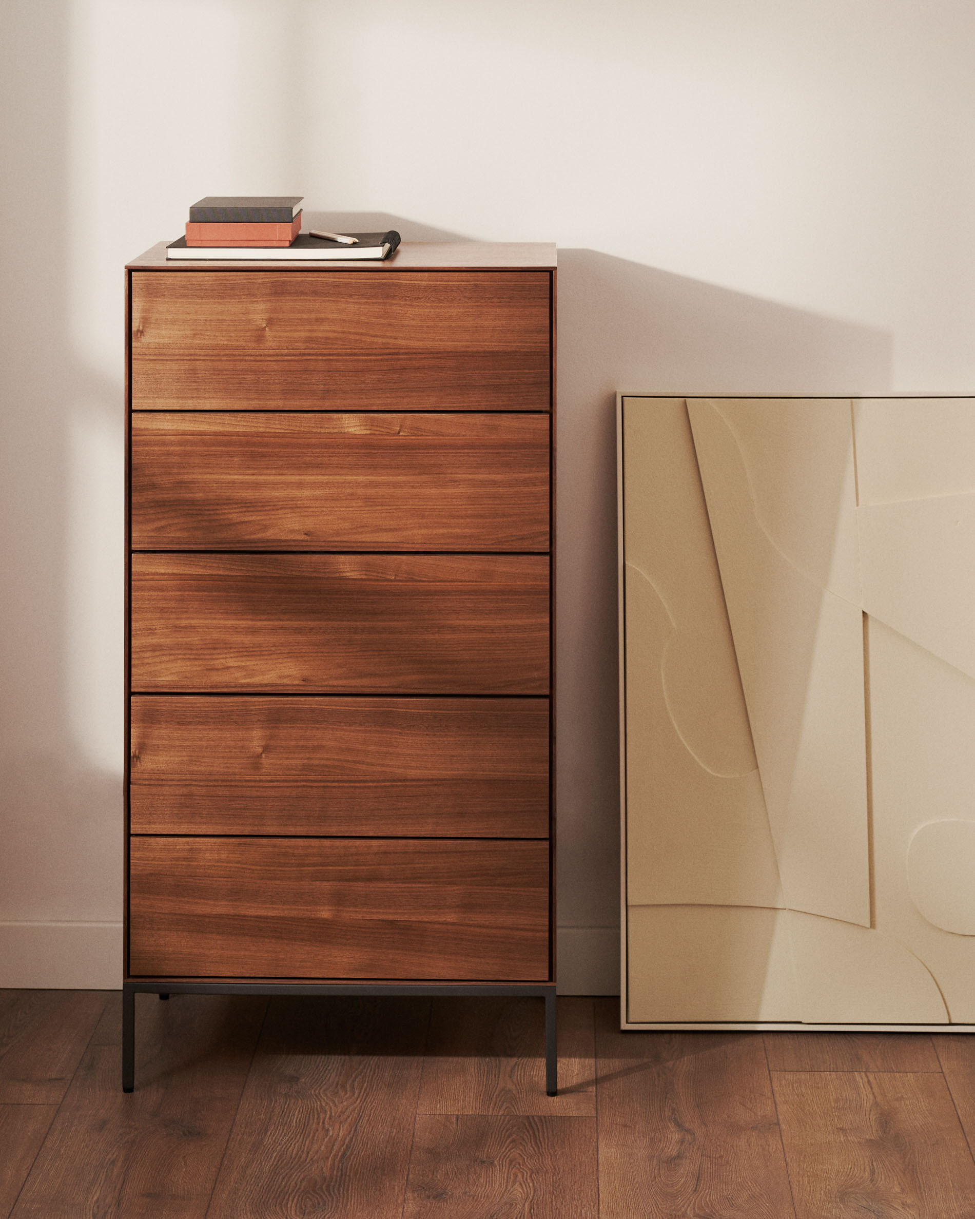 Kave Home Ladekast 'Vedrana' Walnoot, 114 x 60cm