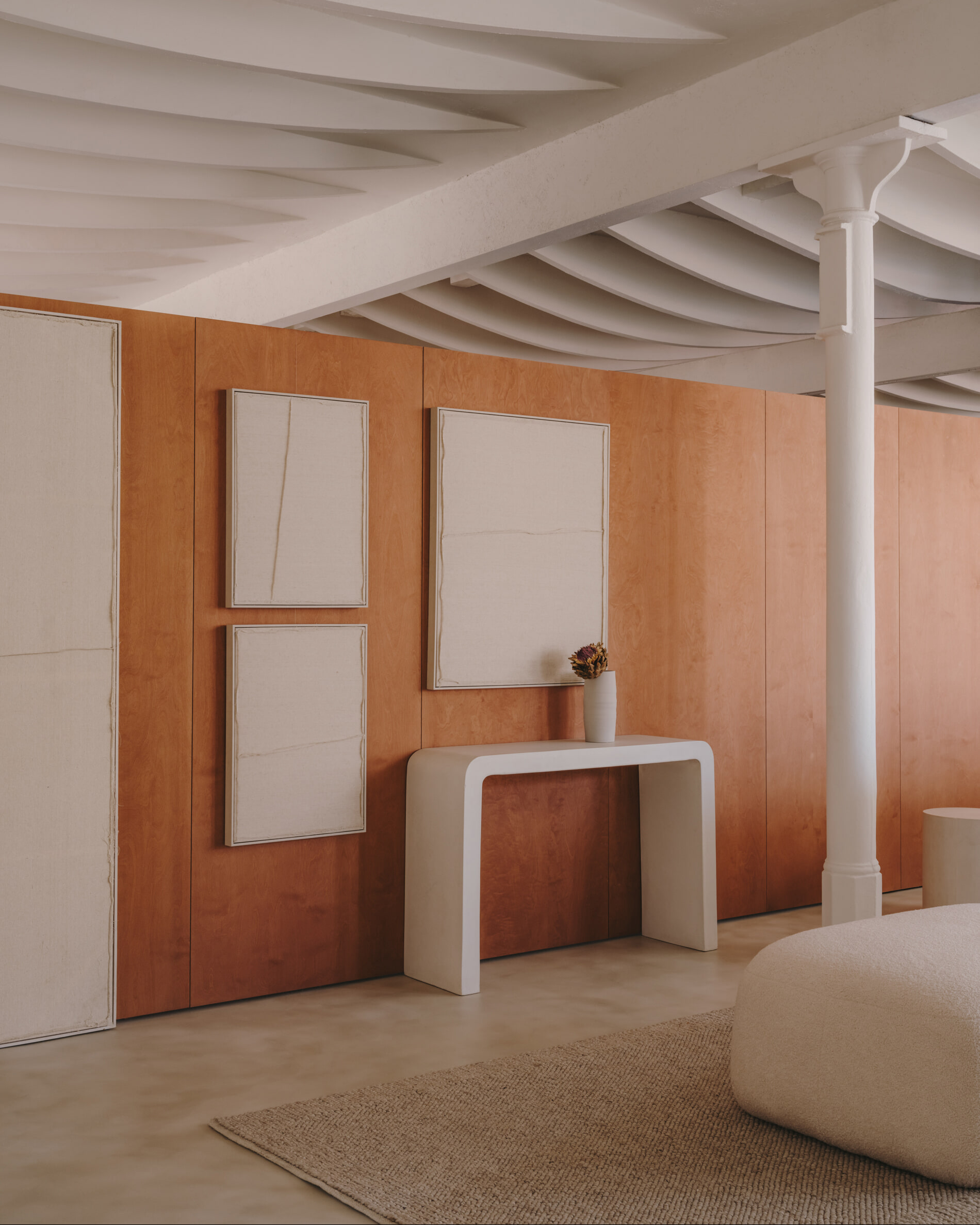 Kave Home Sidetable 'Aiguablava' Cement, 120cm