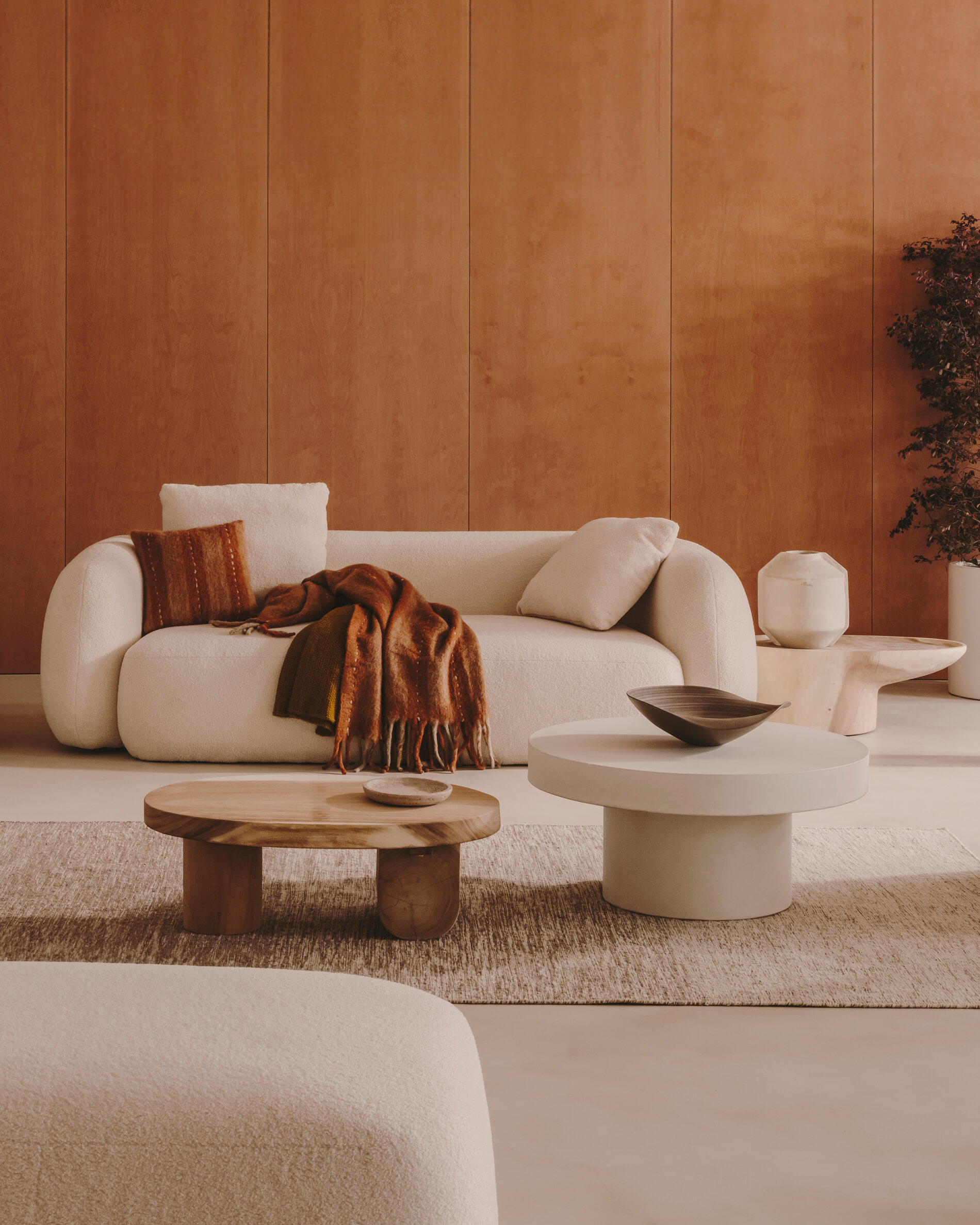 Kave Home Salontafel 'Mosi' Mungurhout, 90 x 60cm, kleur Naturel