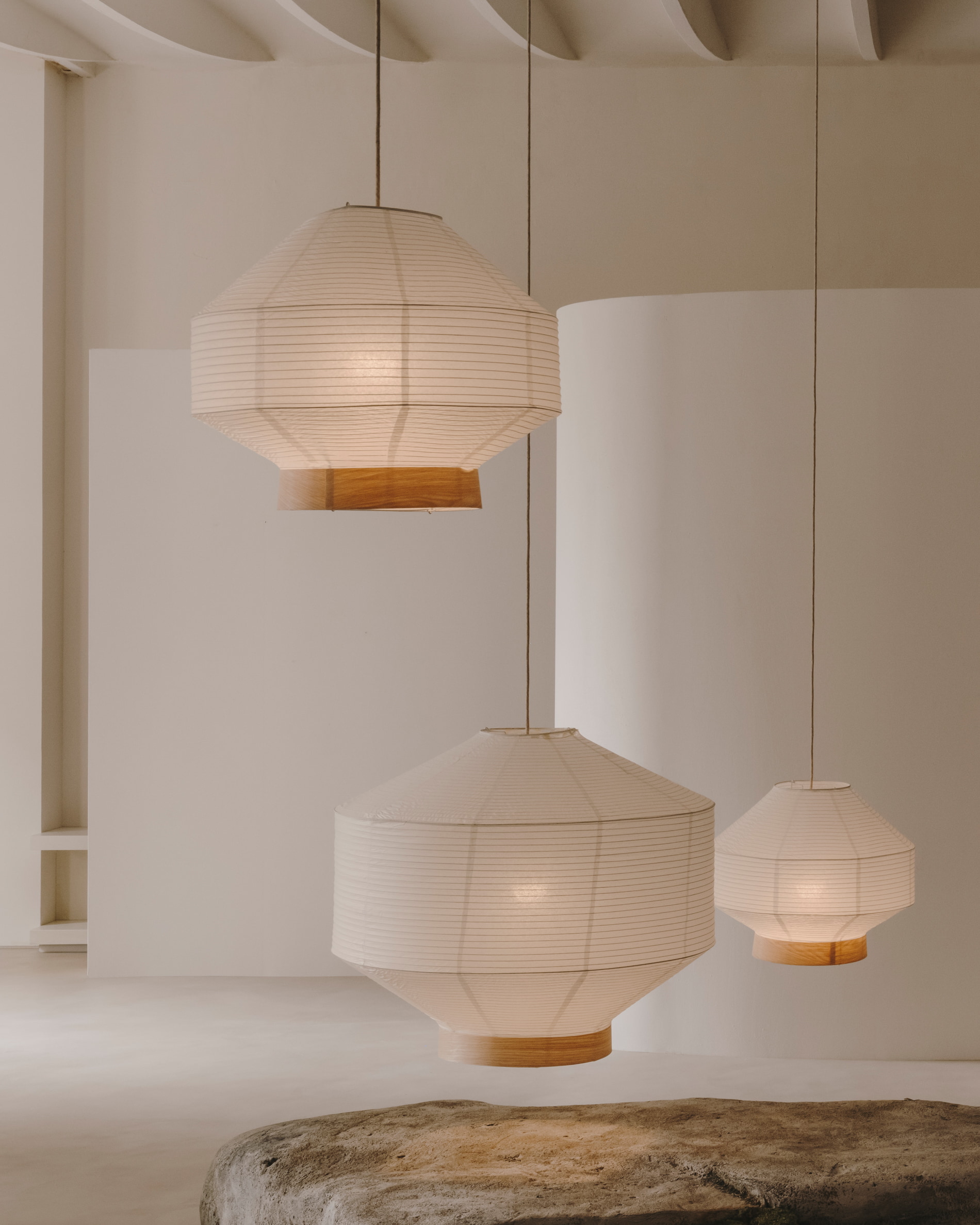 Kave Home Lampenkap 'Hila' Papier, Ø80cm