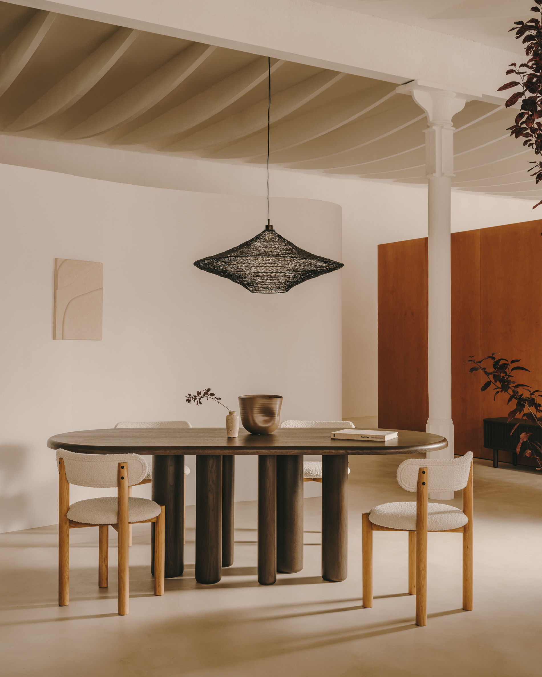 Kave Home Hanglamp 'Makai' 87cm, kleur Zwart