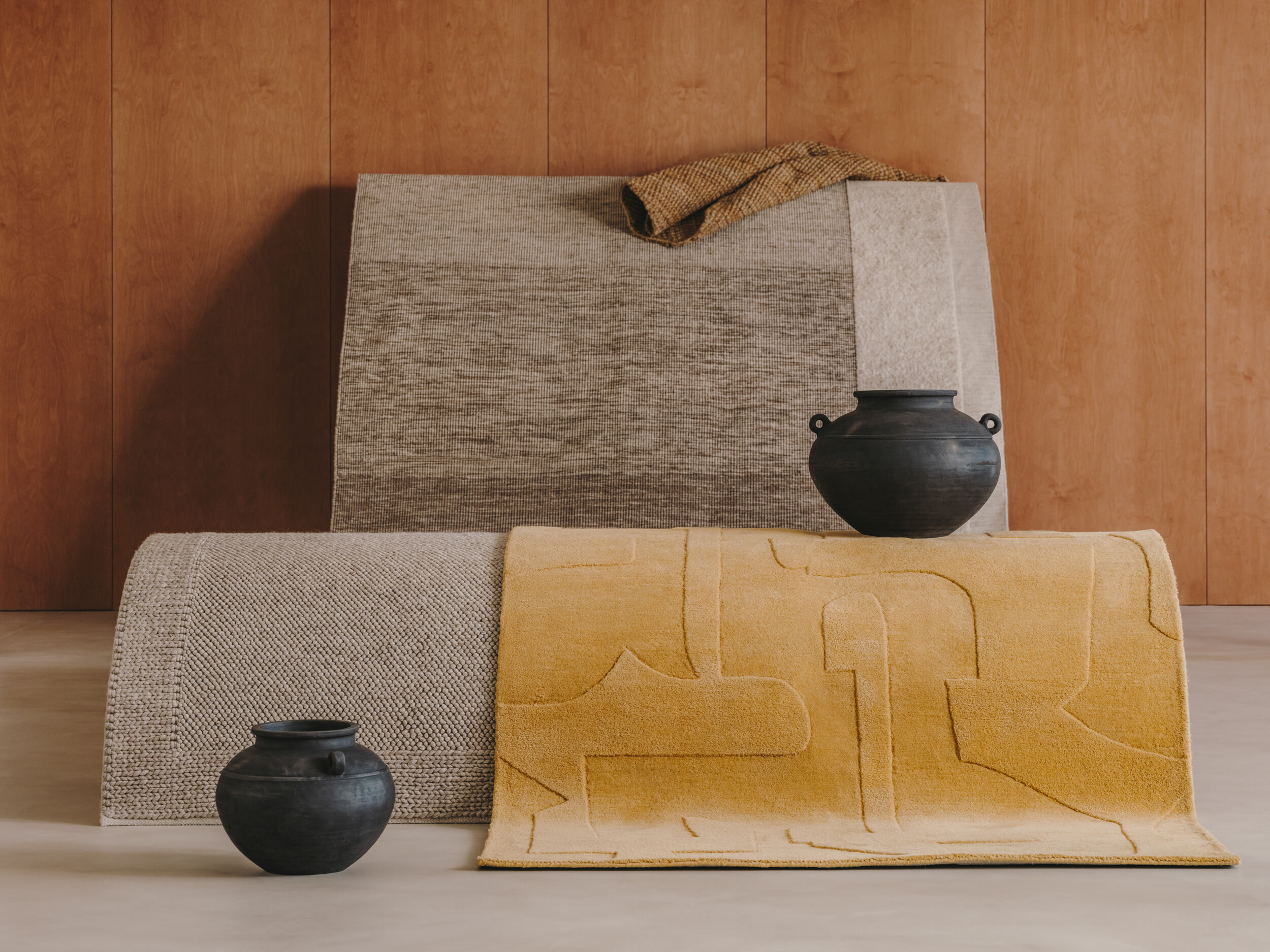 Kave Home Vloerkleed 'Marely' Wol, 160 x 230cm, kleur Beige