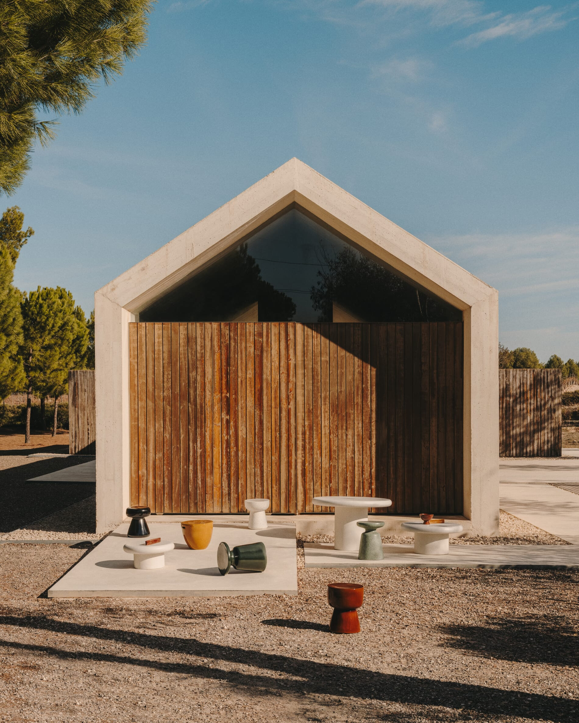 Kave Home Ronde Bijzettafel 'Mesquida' Terrazzo, 39cm, kleur Groen