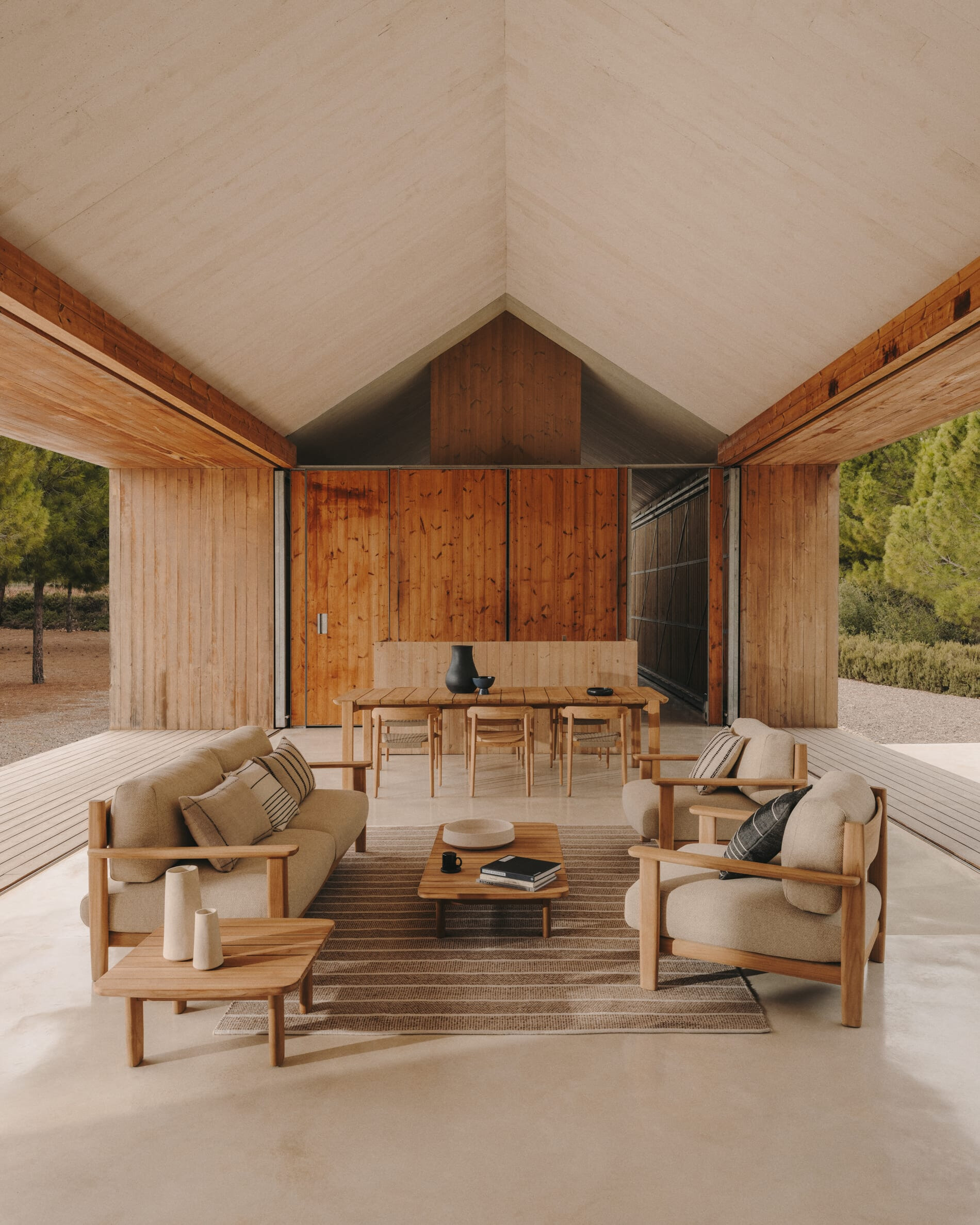 Kave Home Eetkamerstoel 'Icaro' Teakhout