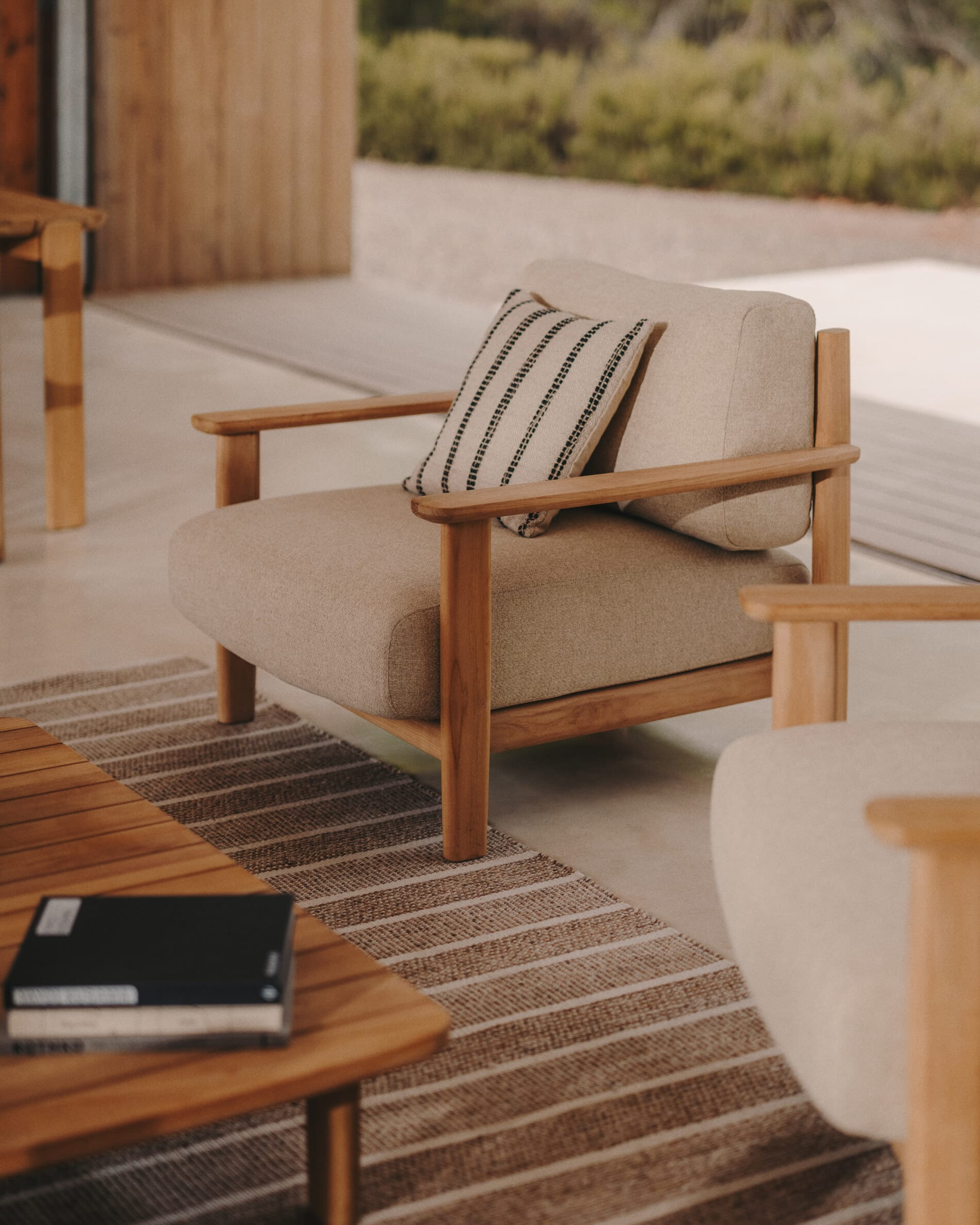 Kave Home Fauteuil 'Tirant' Teakhout
