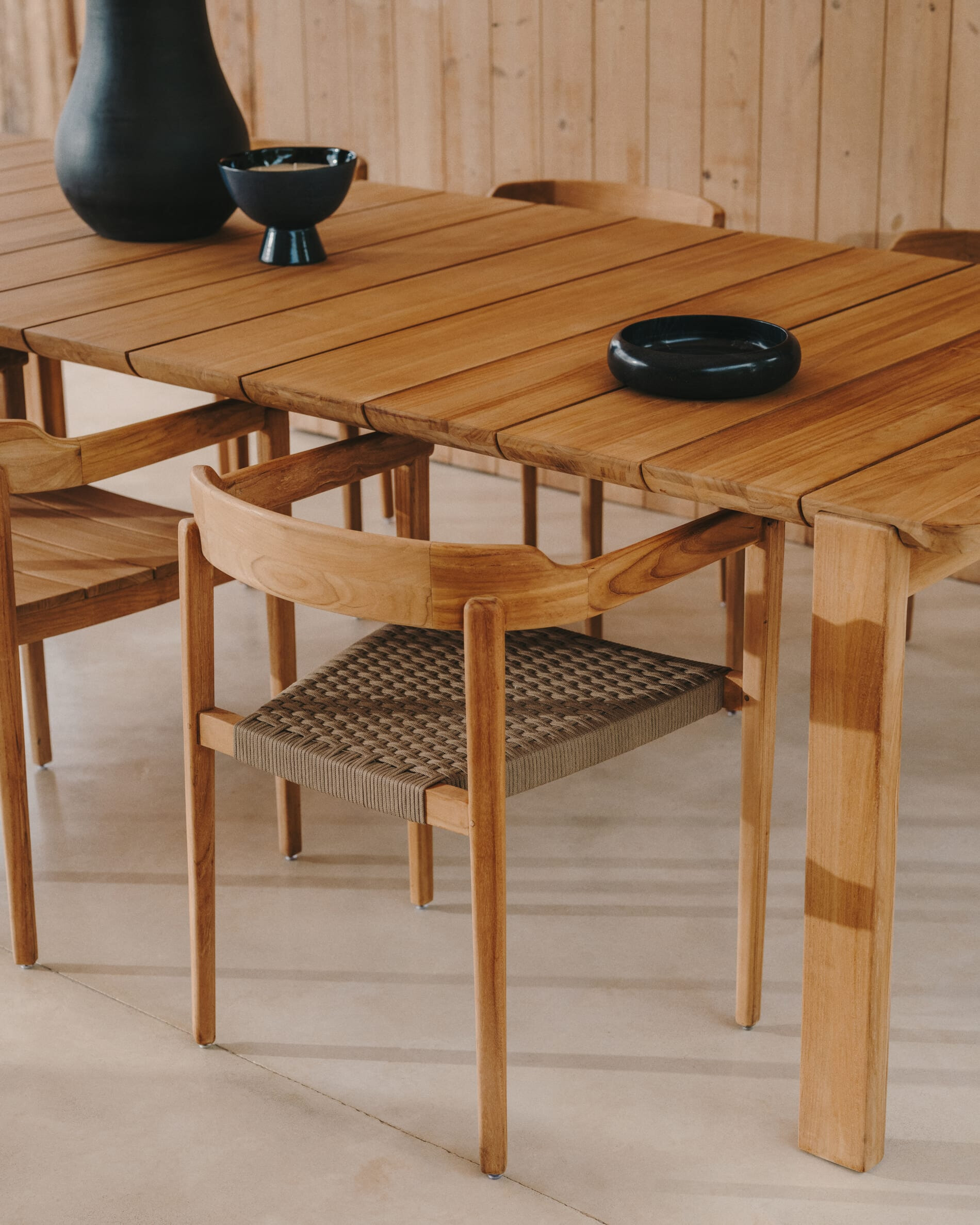 Kave Home Eetkamerstoel 'Icaro' Teakhout