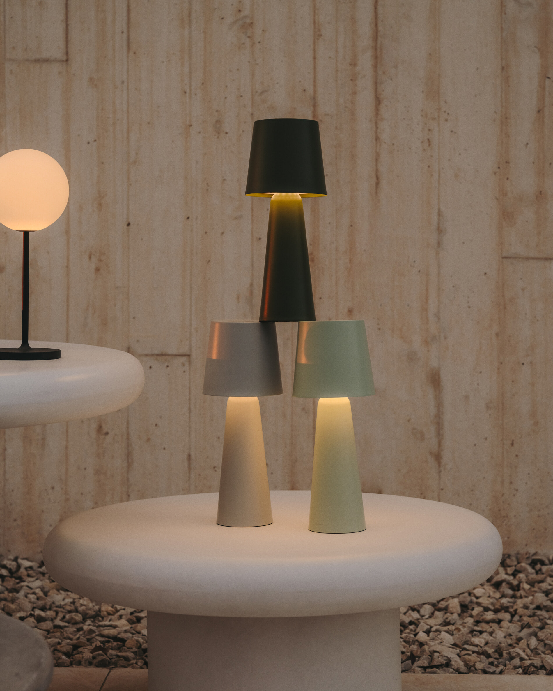 Kave Home Ronde Salontafel 'Addaia' Cement, 66cm