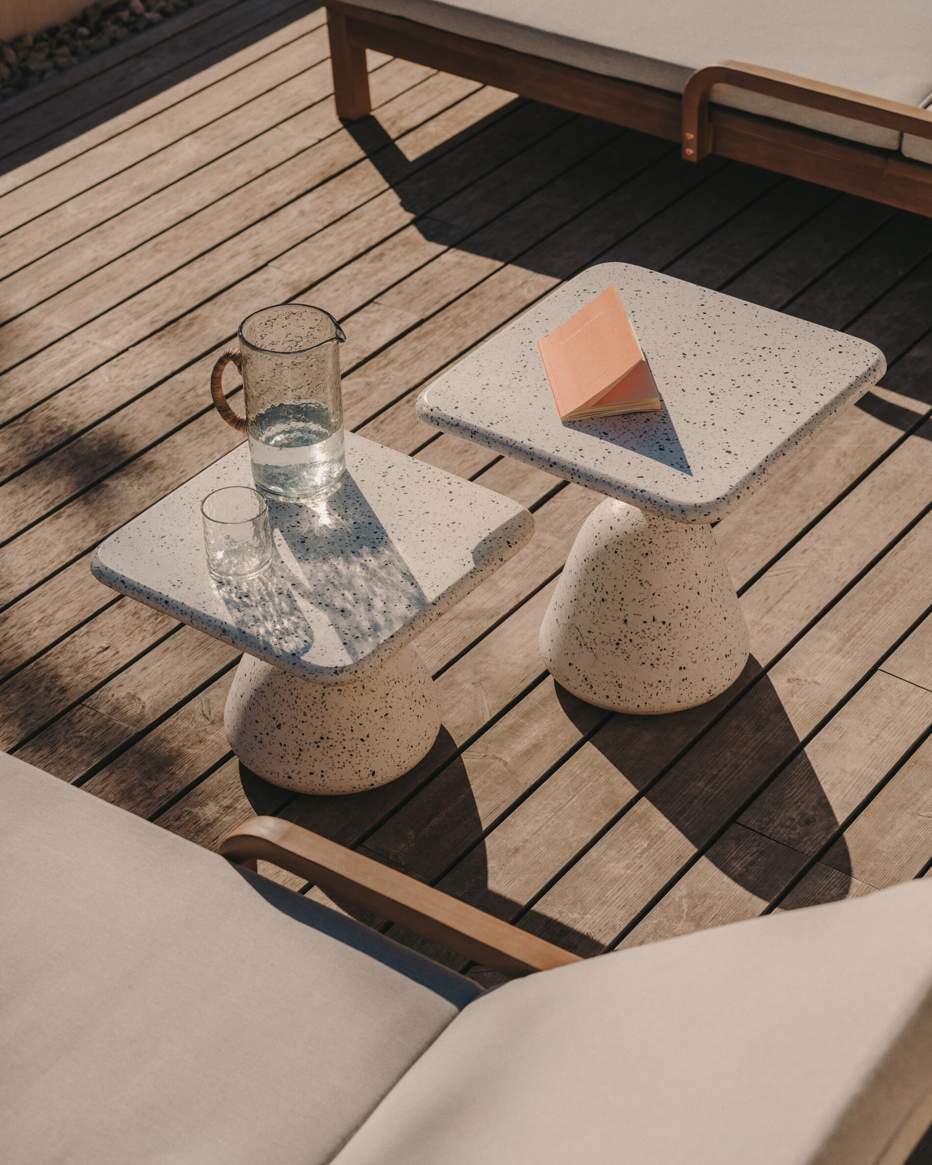 Kave Home Loungetafel 'Saura' Terrazzo, 48 x 48cm