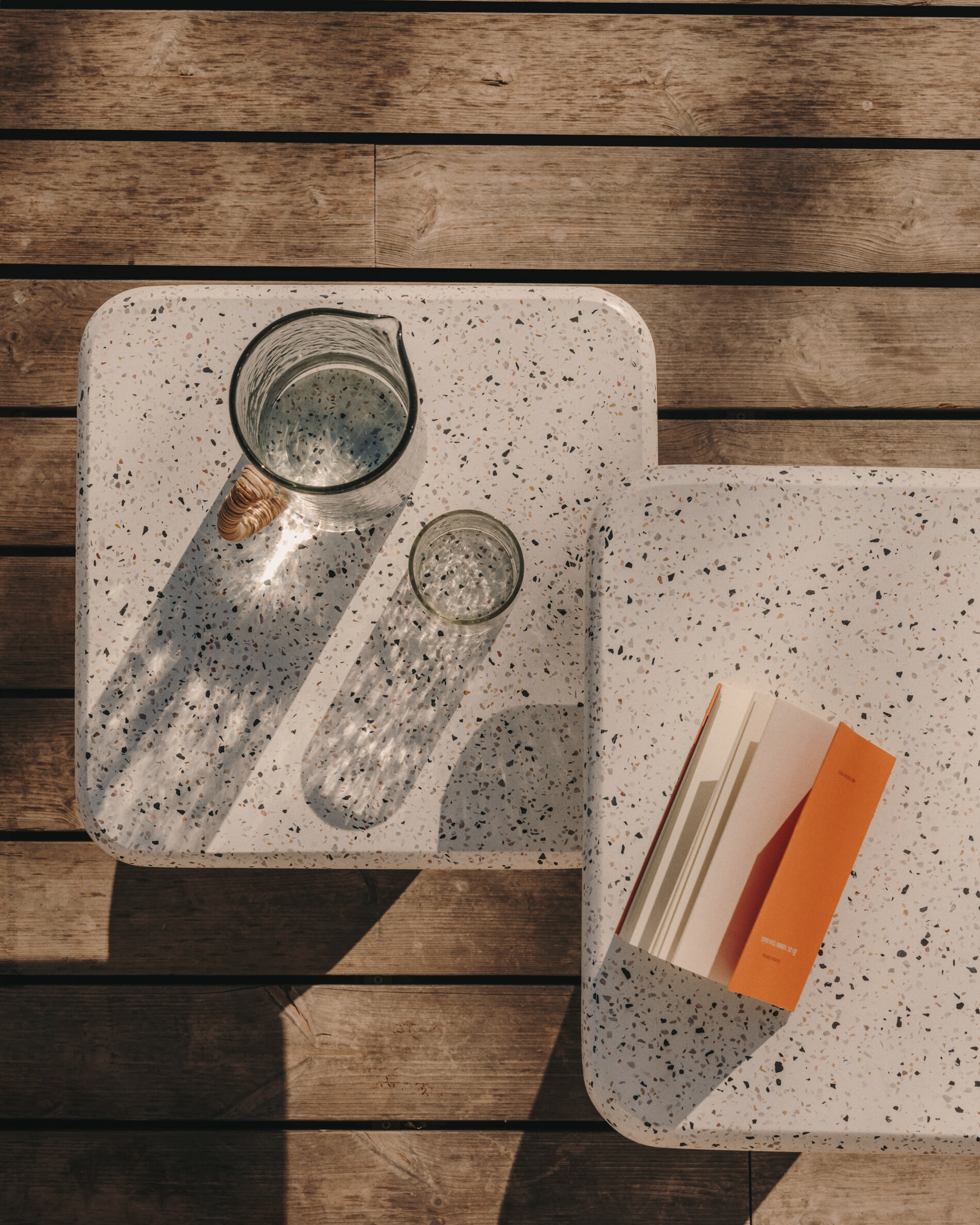Kave Home Loungetafel 'Saura' Terrazzo, 48 x 48cm