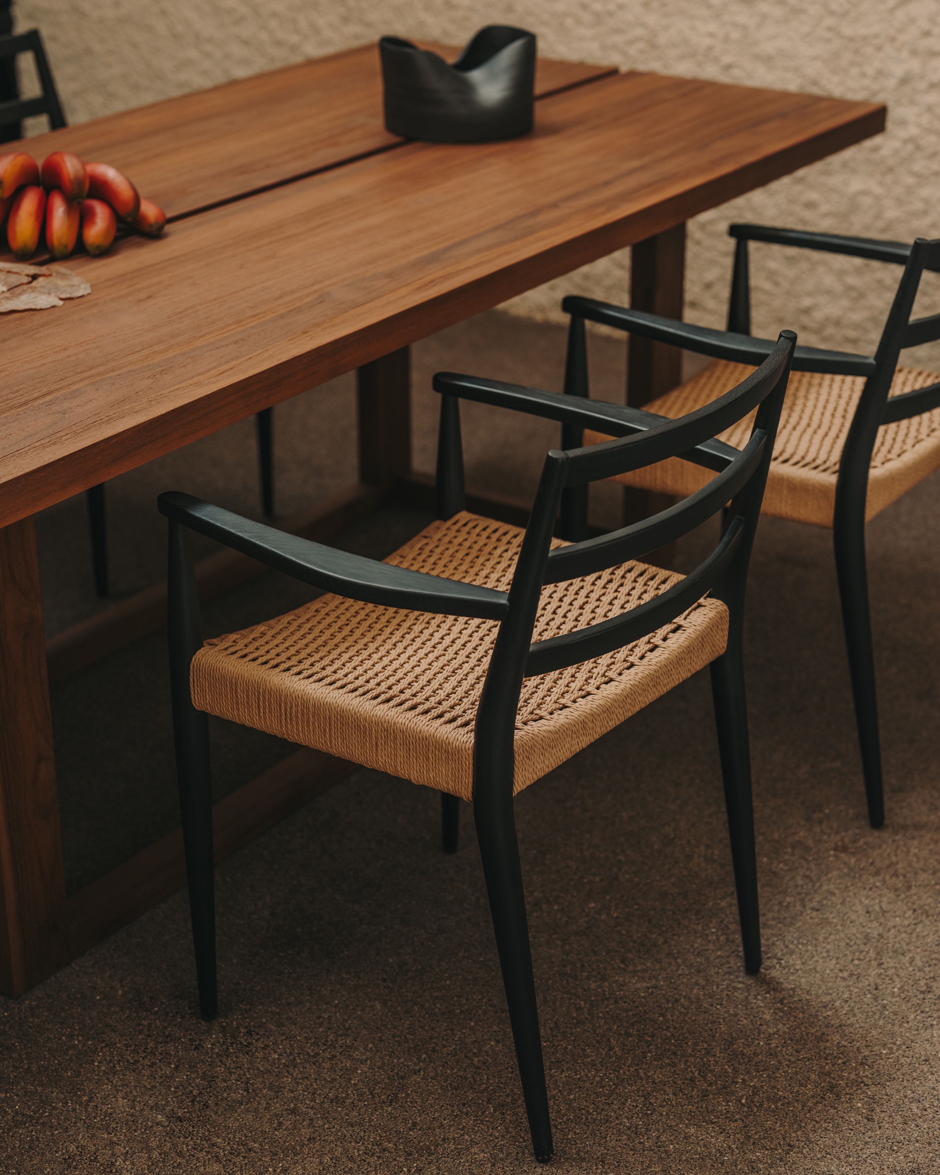 Kave Home Eettafel 'Sashi' Teakhout, 220 x 100cm